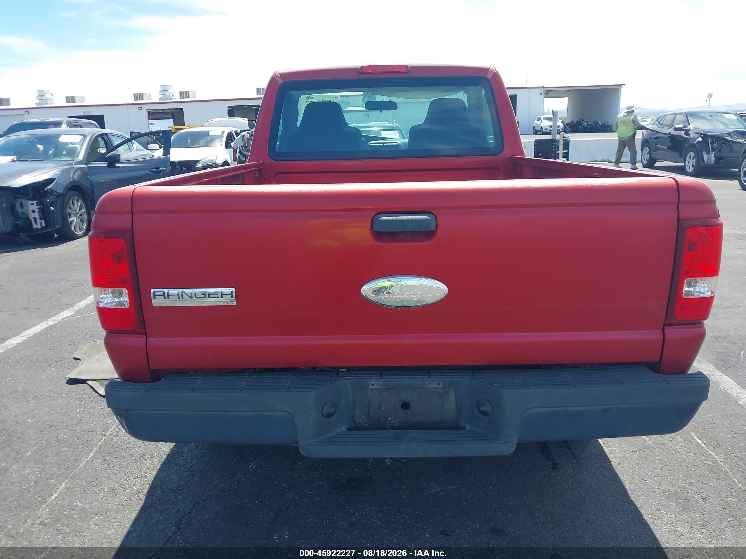 2006 Ford Ranger Xl/xlt Red vin: 1FTYR10D96PA94106