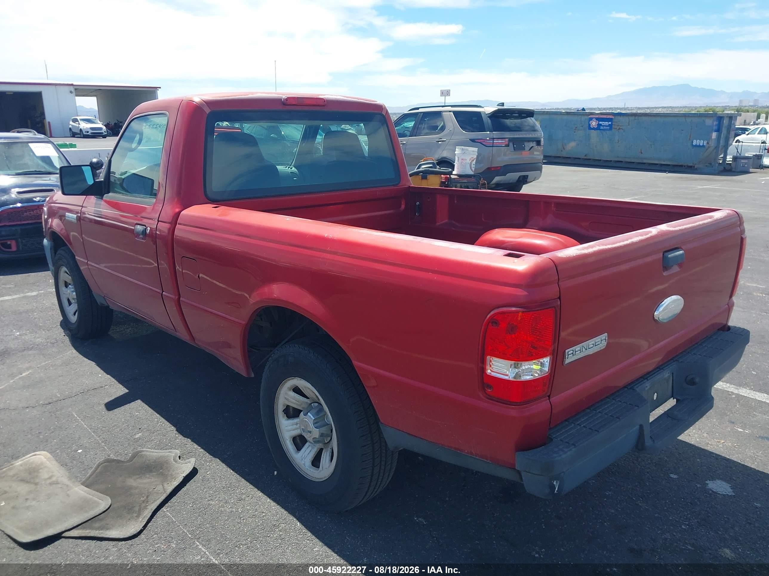 2006 Ford Ranger Xl/xlt Red vin: 1FTYR10D96PA94106