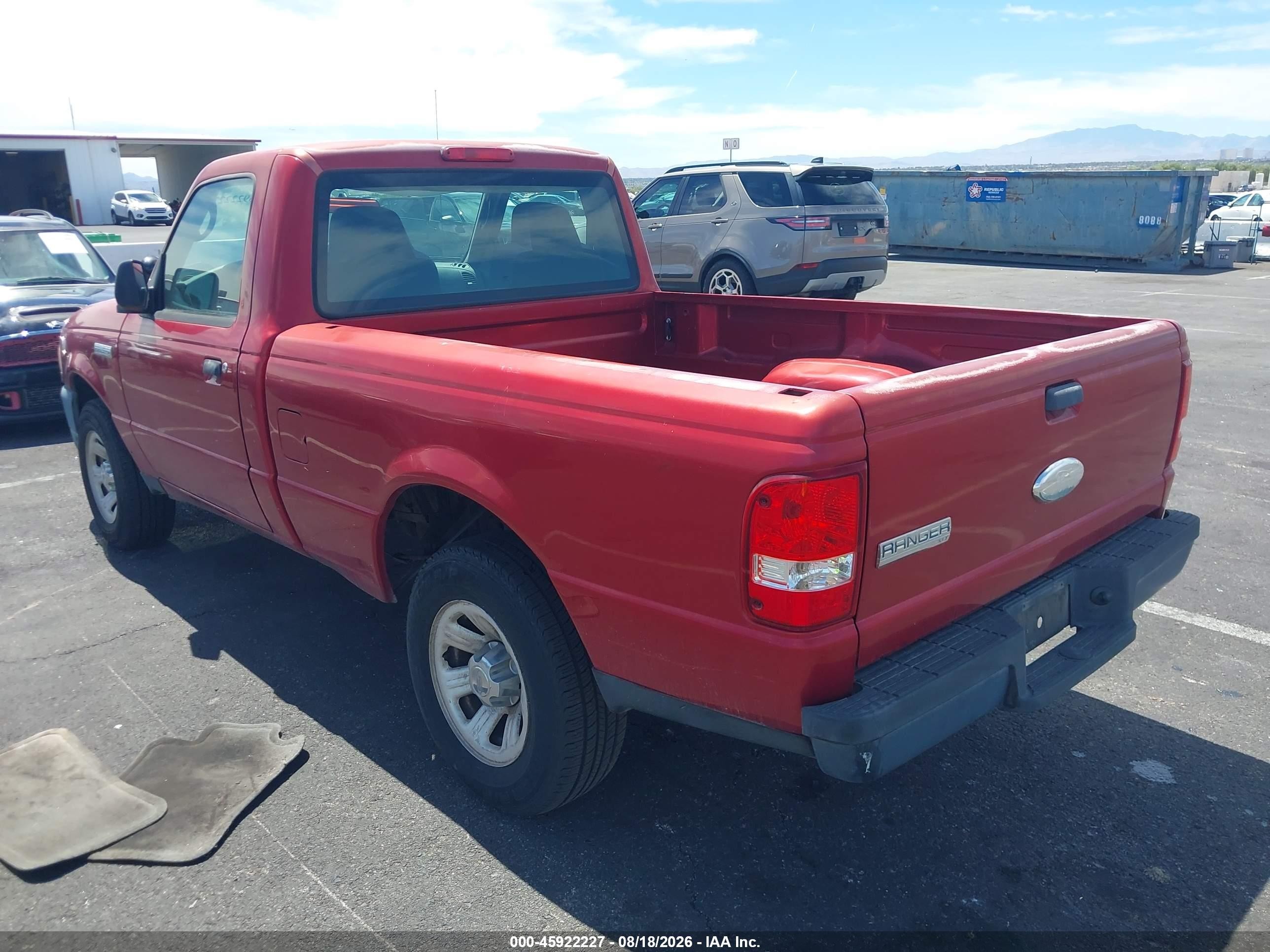 2006 Ford Ranger Xl/xlt Red vin: 1FTYR10D96PA94106