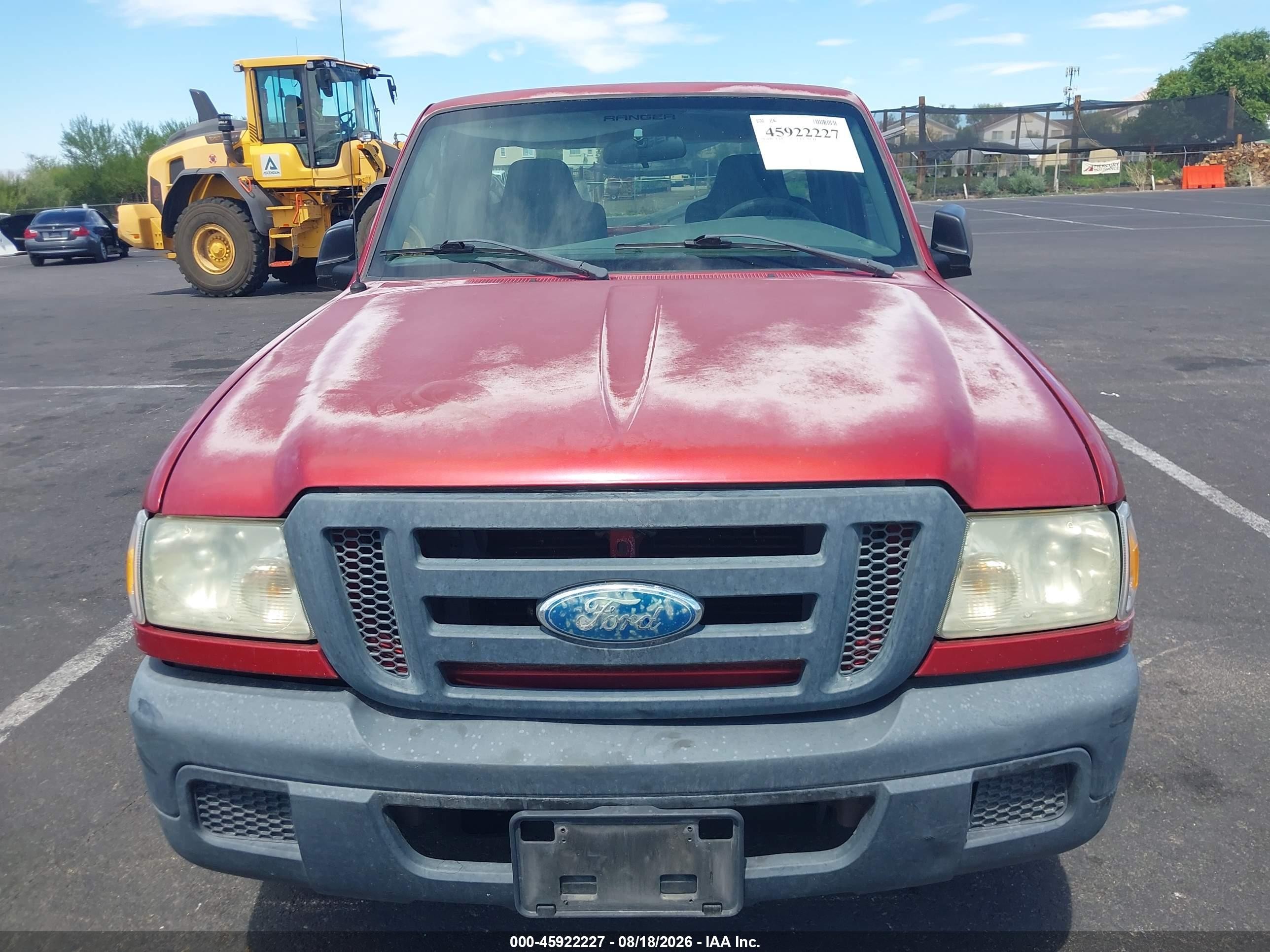 2006 Ford Ranger Xl/xlt Red vin: 1FTYR10D96PA94106