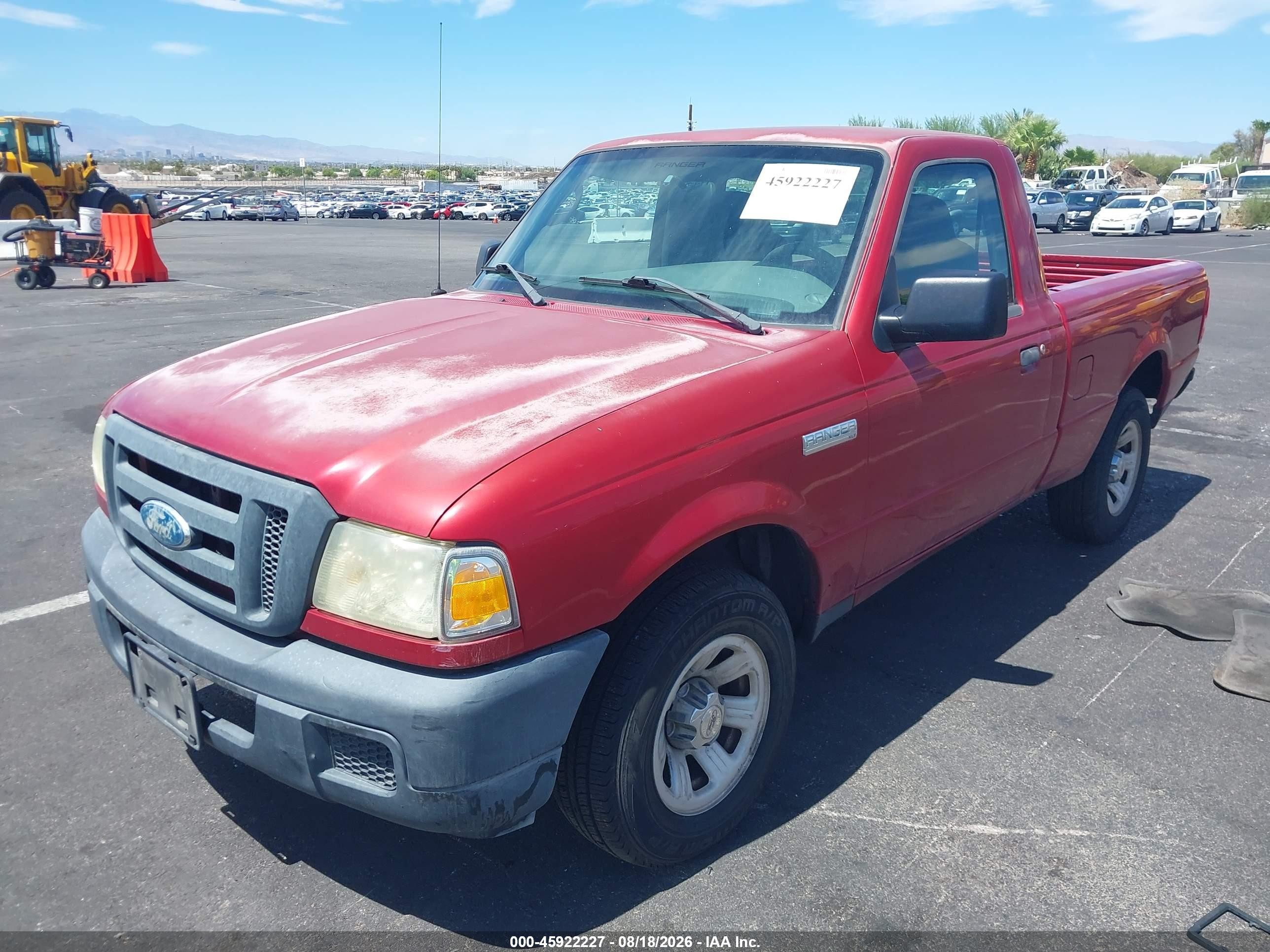 2006 Ford Ranger Xl/xlt Red vin: 1FTYR10D96PA94106