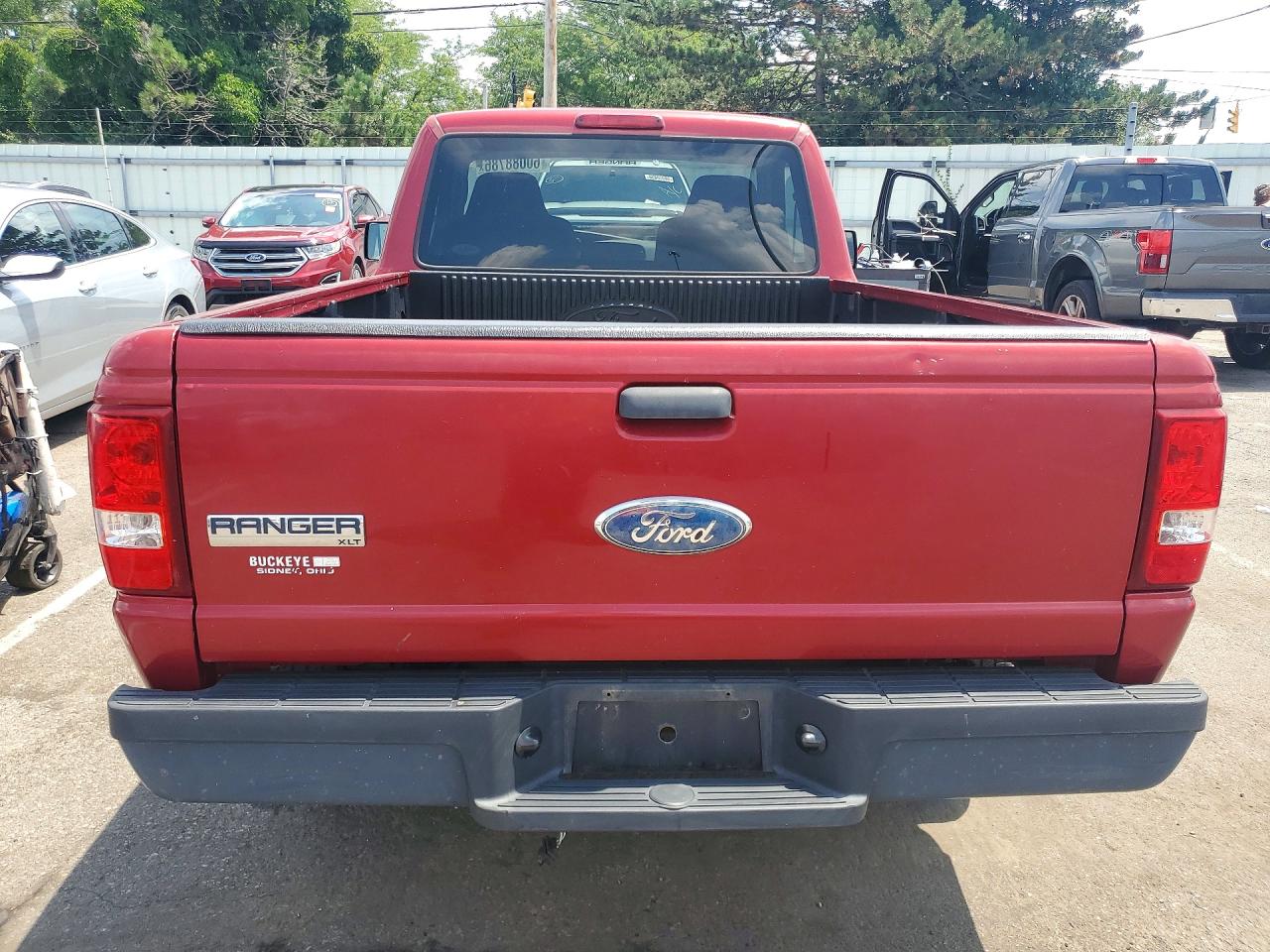 2007 Ford Ranger Red vin: 1FTYR10D97PA24591