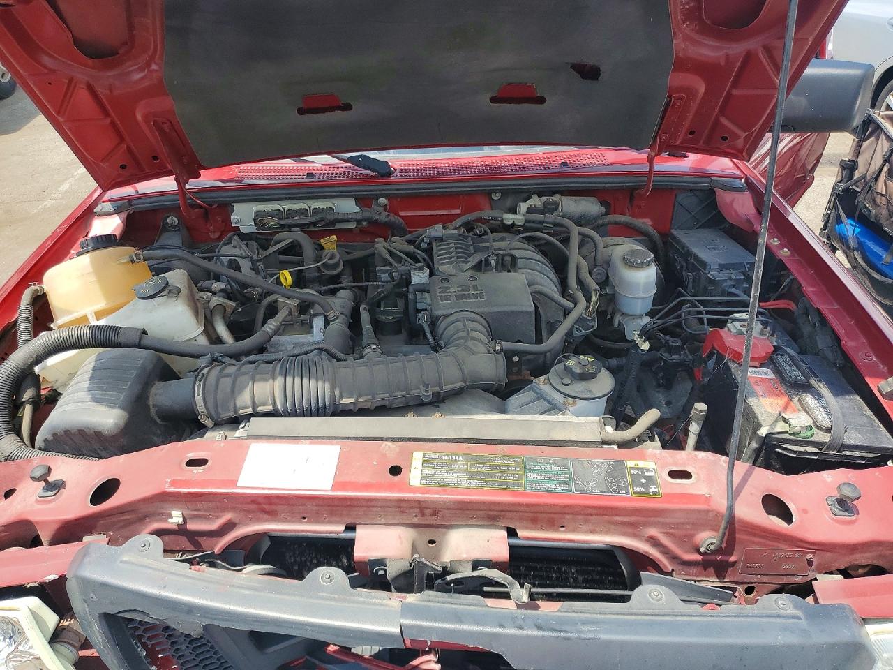 2007 Ford Ranger Red vin: 1FTYR10D97PA24591