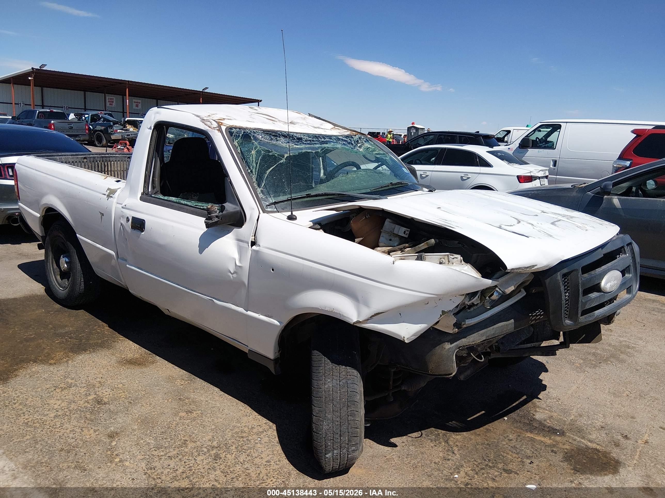 2007 Ford Ranger Stx/xl/xlt White vin: 1FTYR10D97PA87500