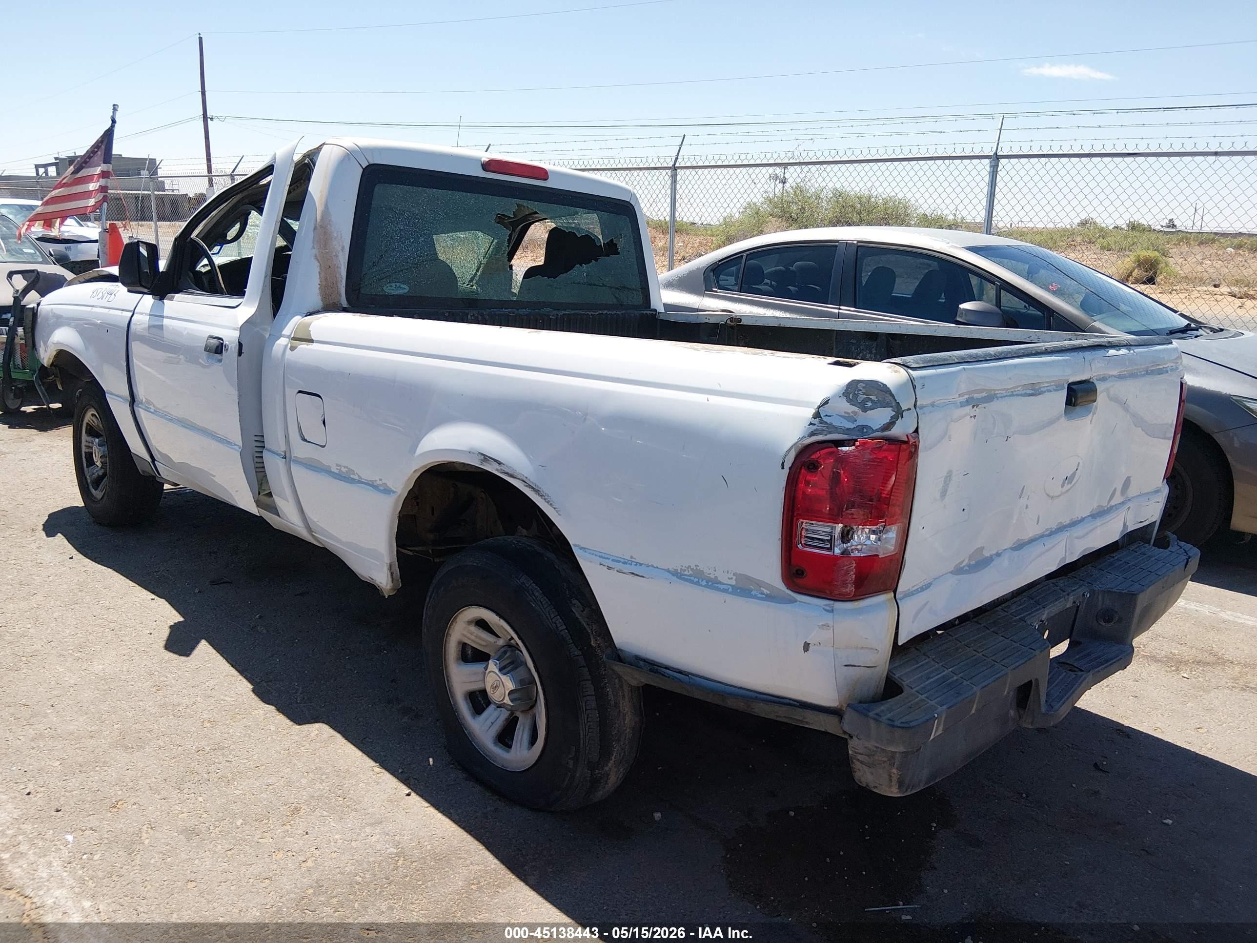 2007 Ford Ranger Stx/xl/xlt White vin: 1FTYR10D97PA87500