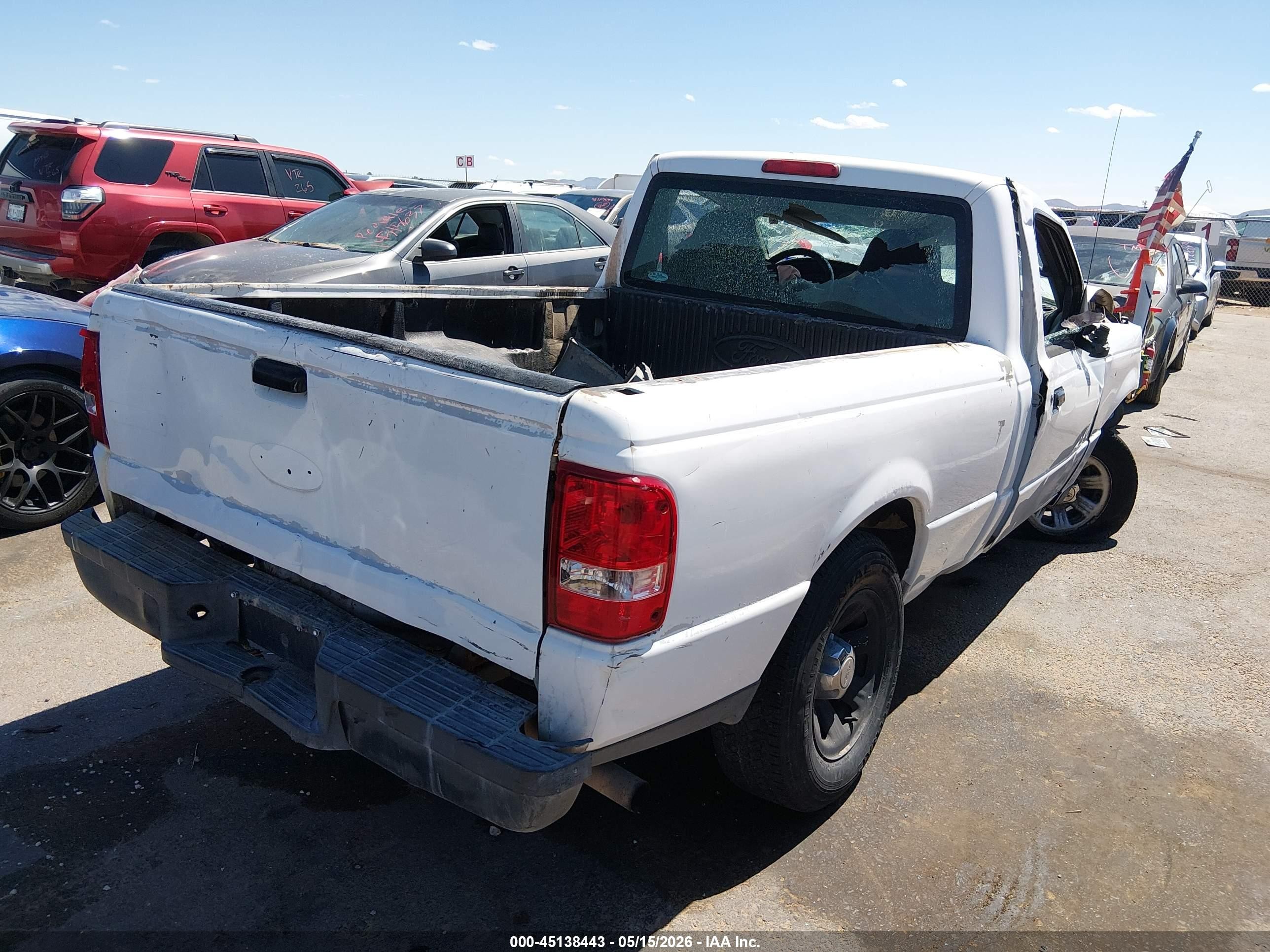 2007 Ford Ranger Stx/xl/xlt White vin: 1FTYR10D97PA87500