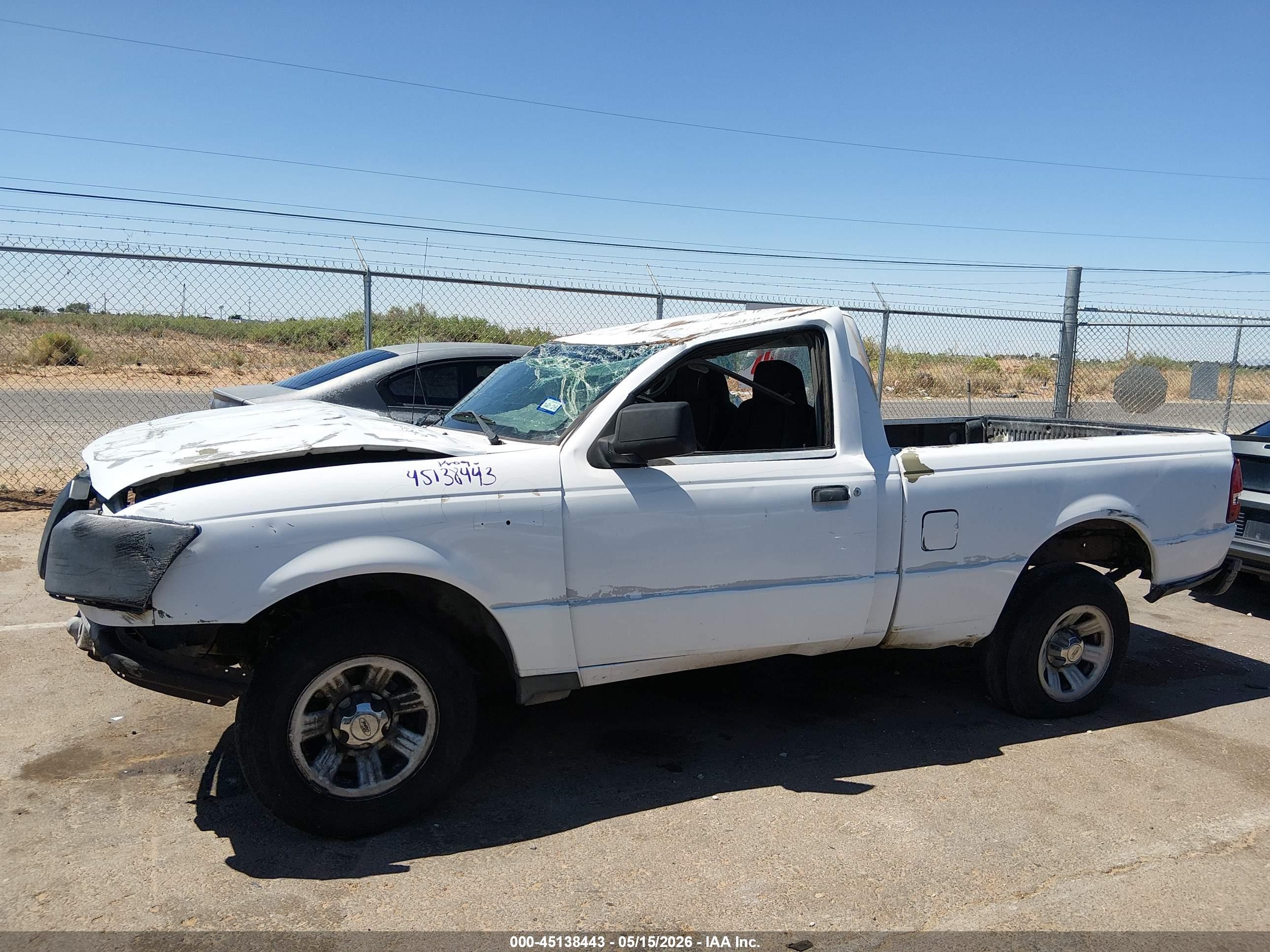 2007 Ford Ranger Stx/xl/xlt White vin: 1FTYR10D97PA87500