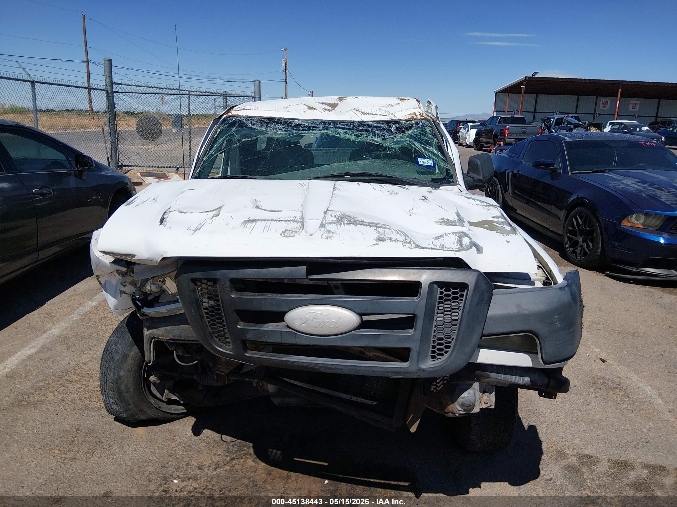 2007 Ford Ranger Stx/xl/xlt White vin: 1FTYR10D97PA87500