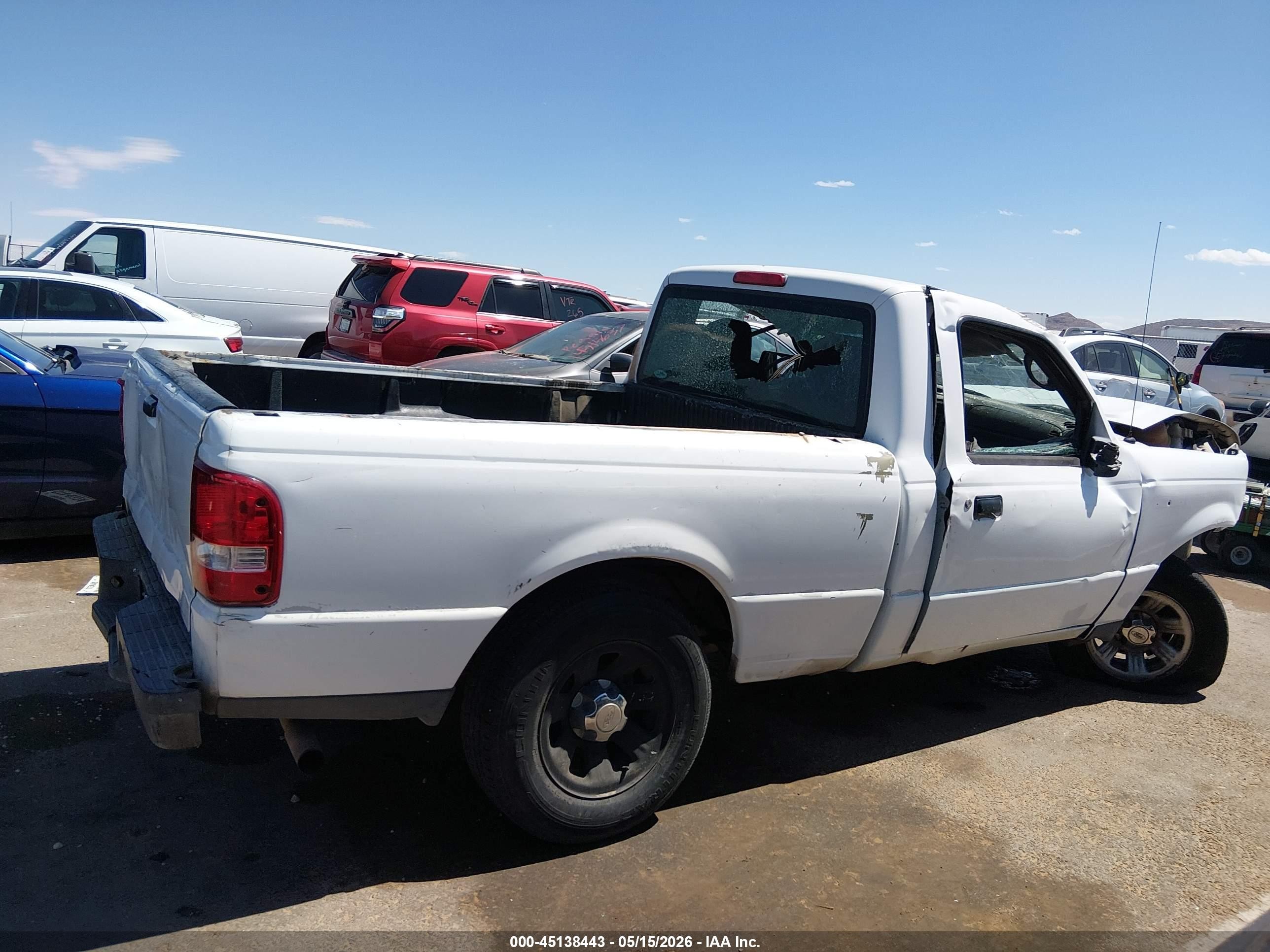 2007 Ford Ranger Stx/xl/xlt White vin: 1FTYR10D97PA87500