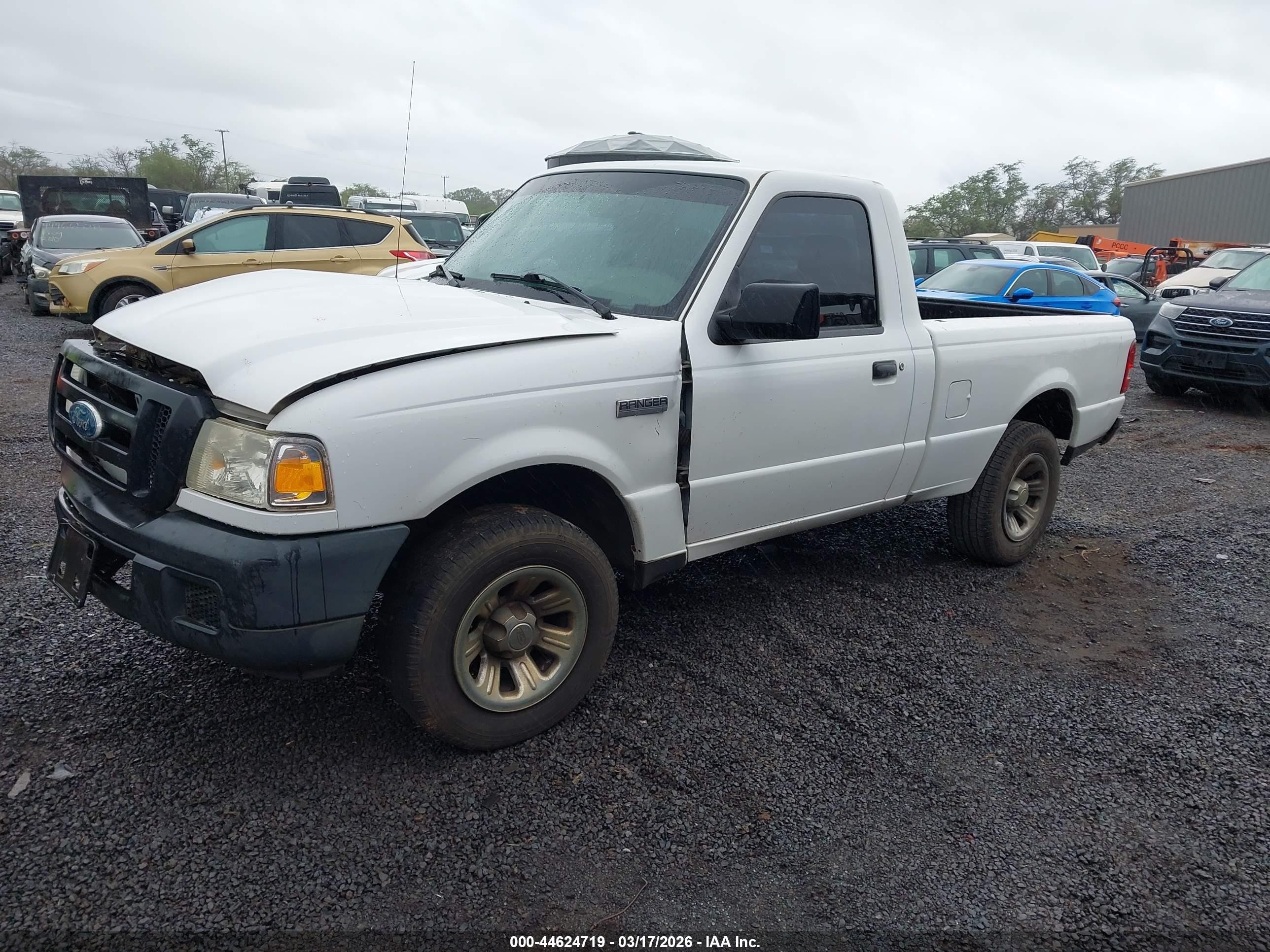 2007 Ford Ranger Stx/xl/xlt White vin: 1FTYR10D97PA97282