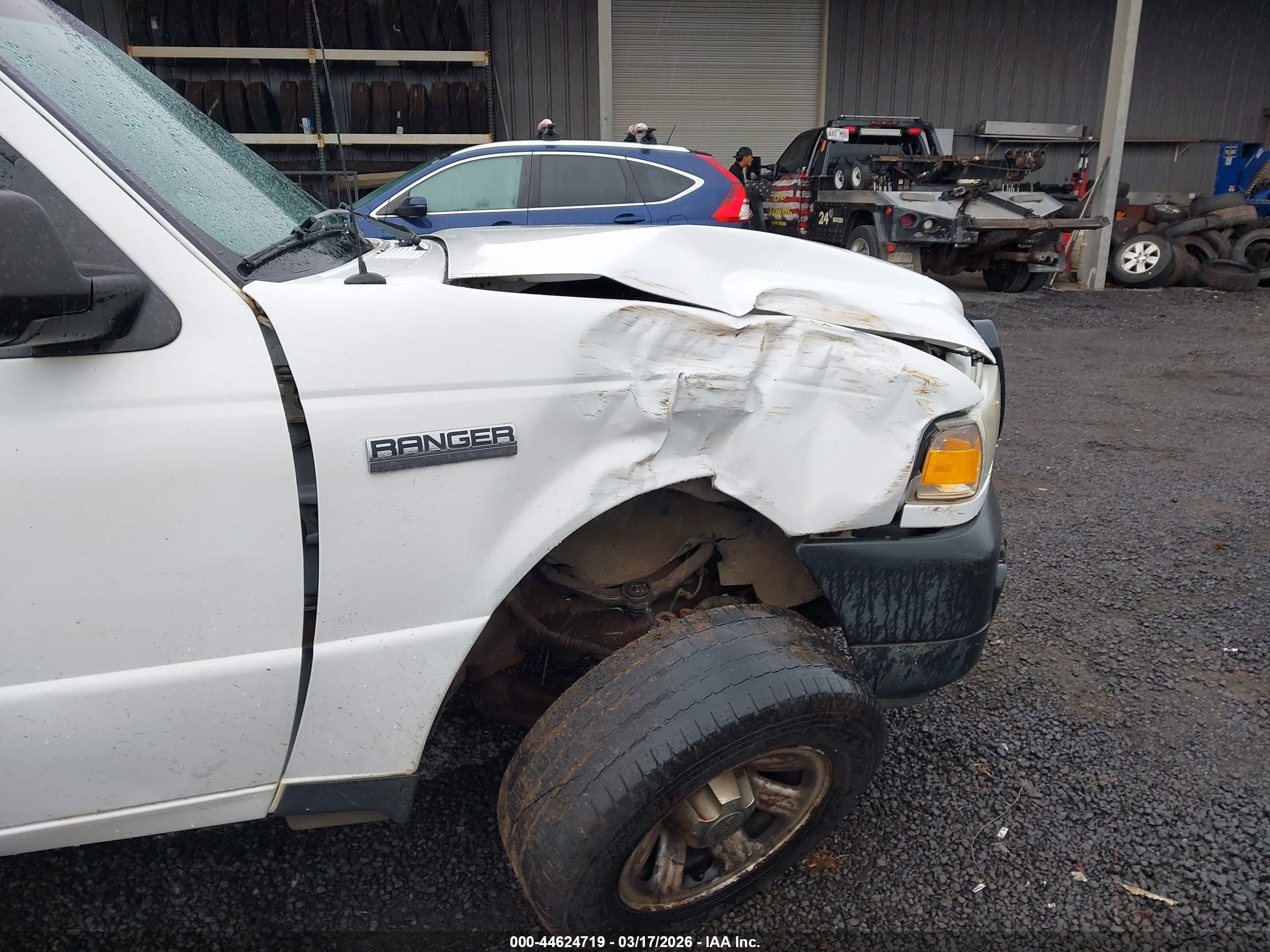 2007 Ford Ranger Stx/xl/xlt White vin: 1FTYR10D97PA97282