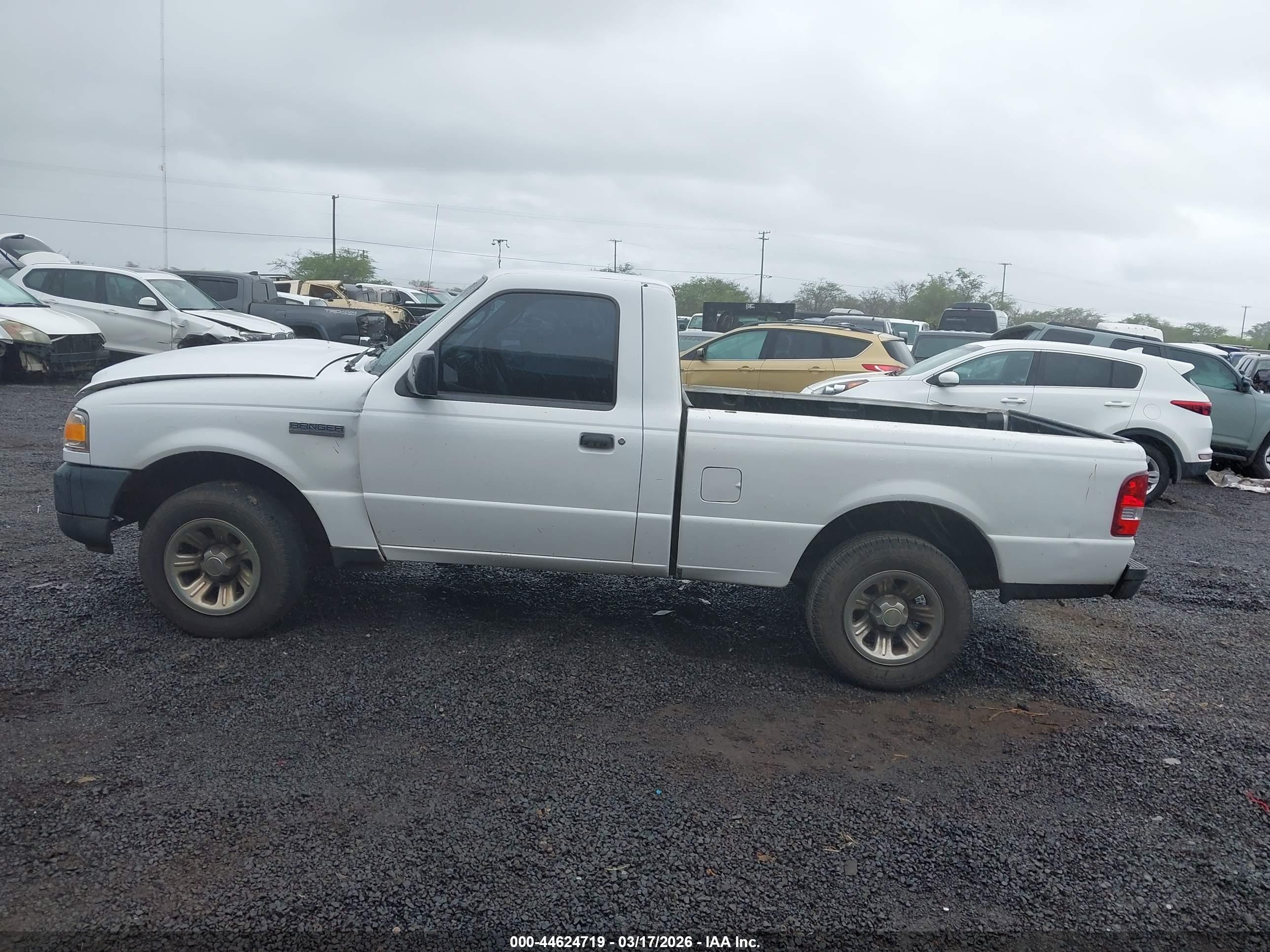 2007 Ford Ranger Stx/xl/xlt White vin: 1FTYR10D97PA97282