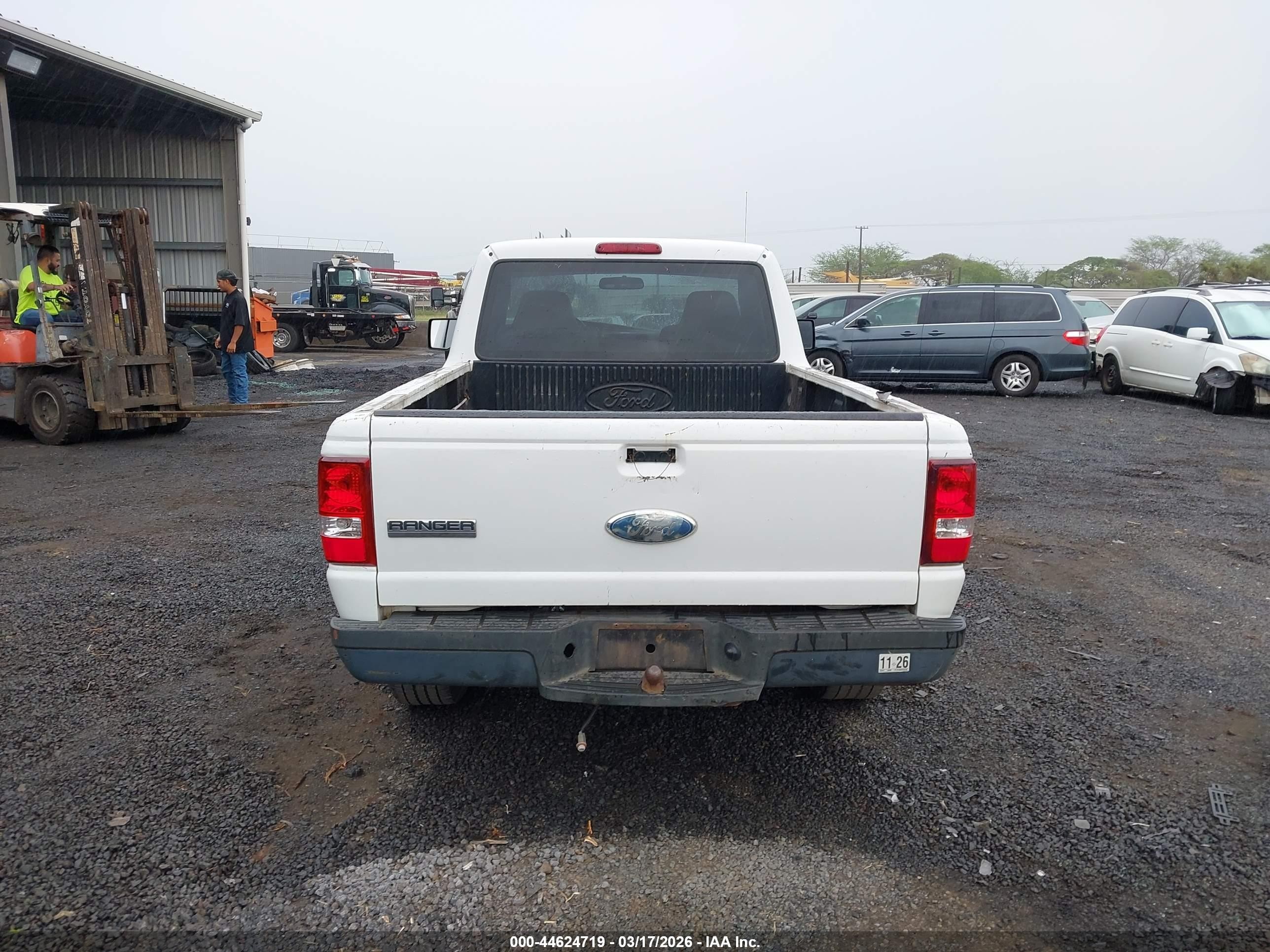2007 Ford Ranger Stx/xl/xlt White vin: 1FTYR10D97PA97282