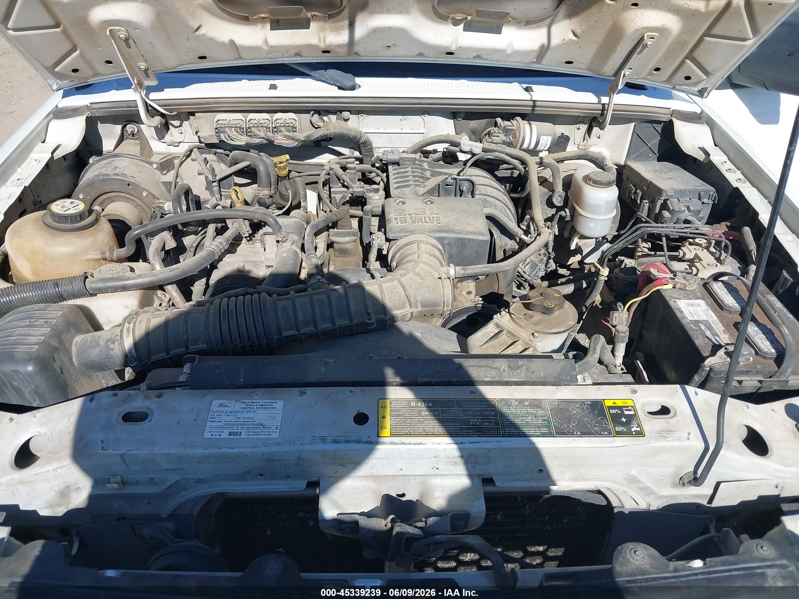 2008 Ford Ranger Xl/xlt White vin: 1FTYR10D98PA04911