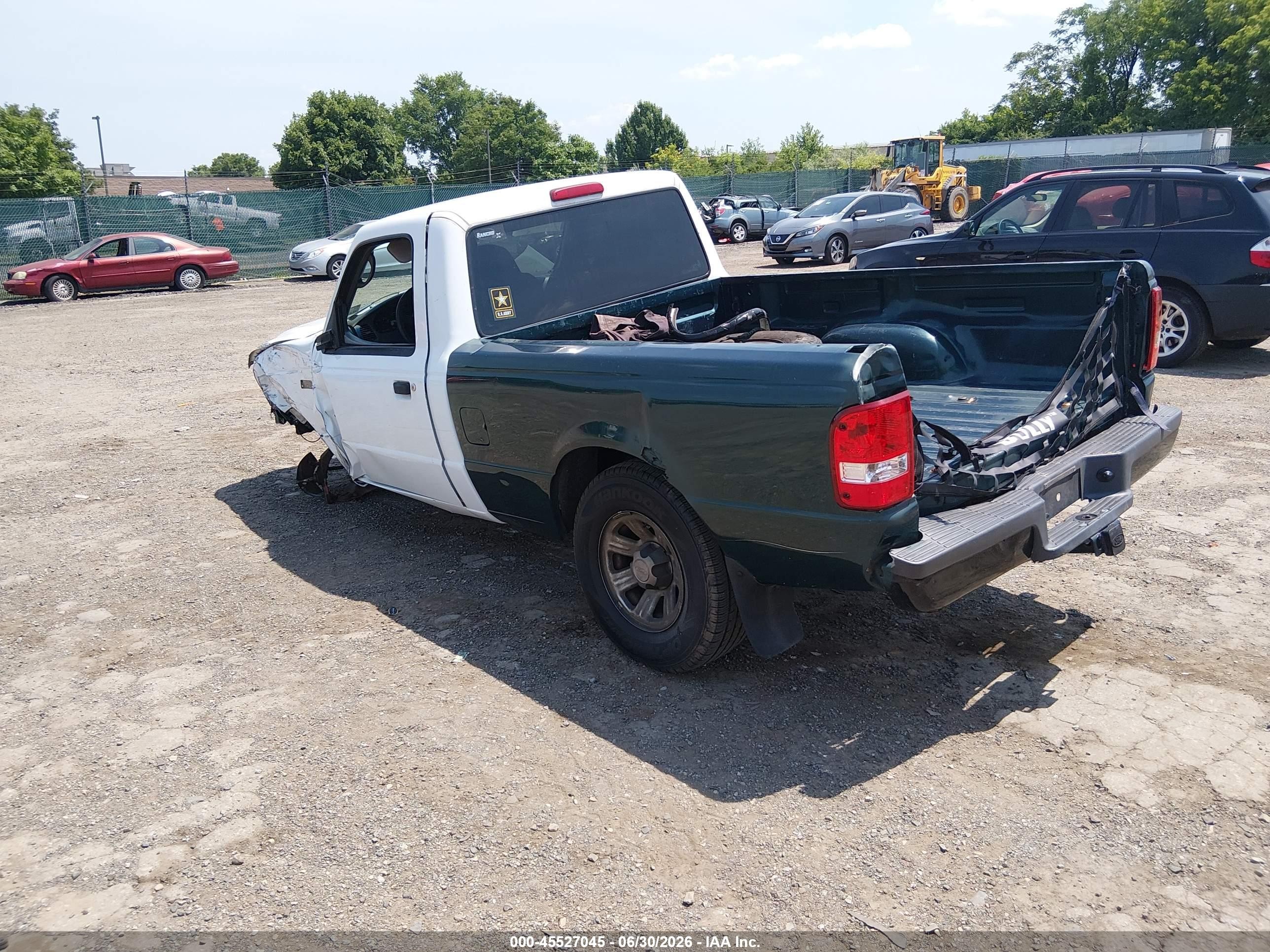 2008 Ford Ranger Xl White vin: 1FTYR10D98PA24060