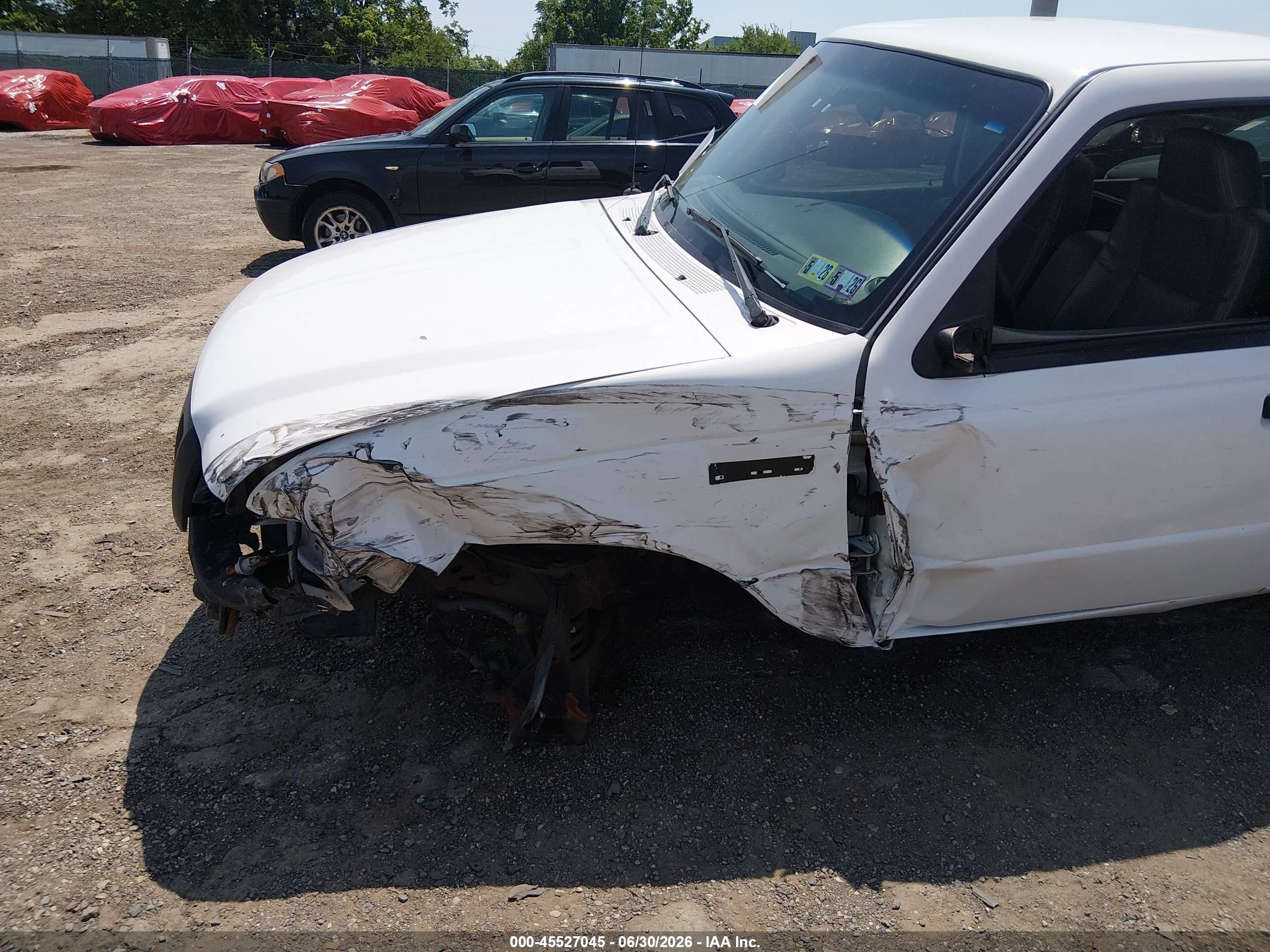 2008 Ford Ranger Xl White vin: 1FTYR10D98PA24060
