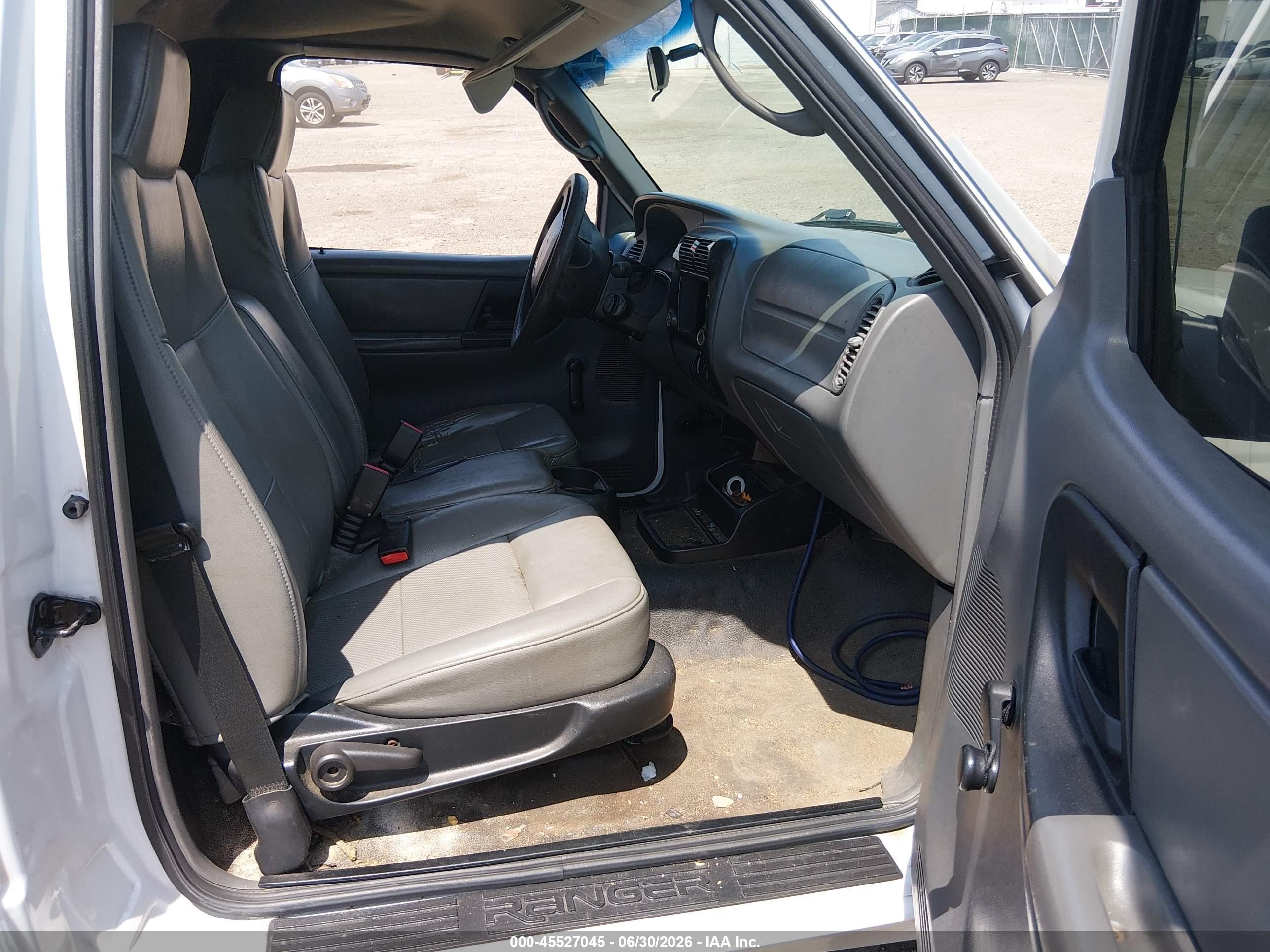 2008 Ford Ranger Xl White vin: 1FTYR10D98PA24060
