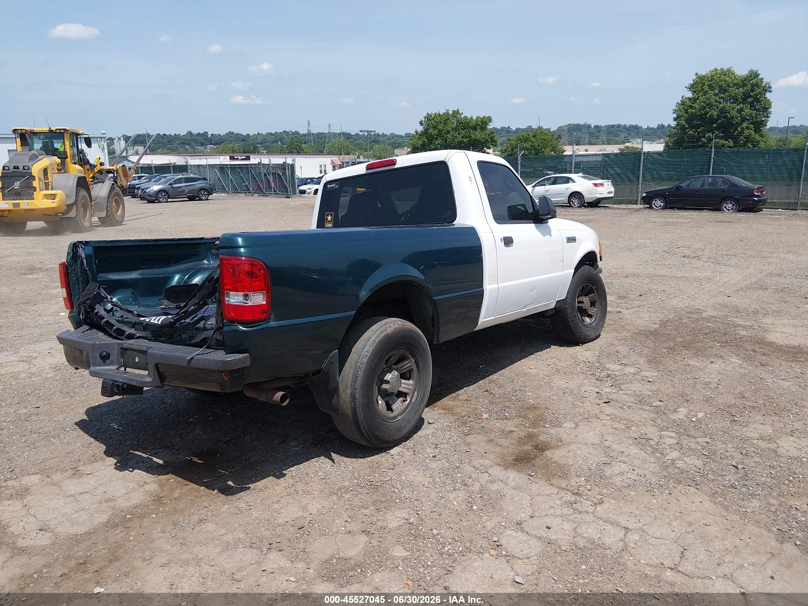 2008 Ford Ranger Xl White vin: 1FTYR10D98PA24060