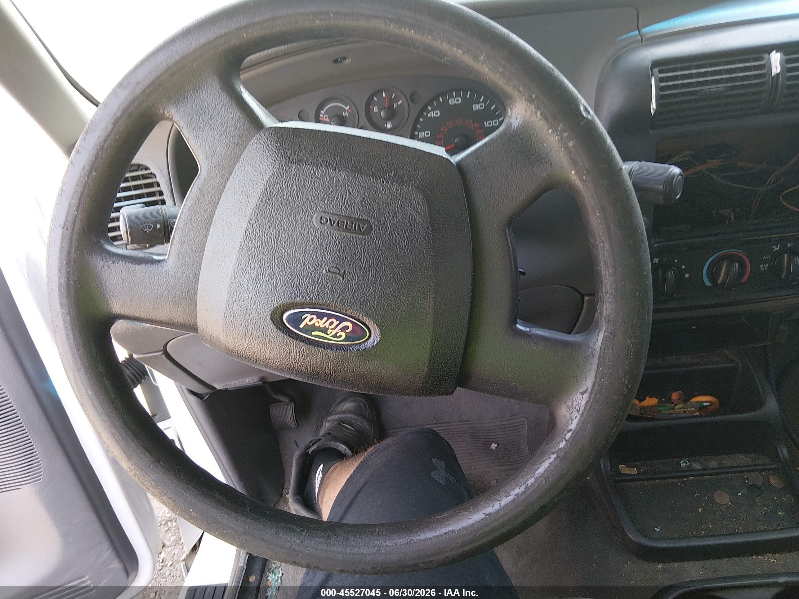 2008 Ford Ranger Xl White vin: 1FTYR10D98PA24060