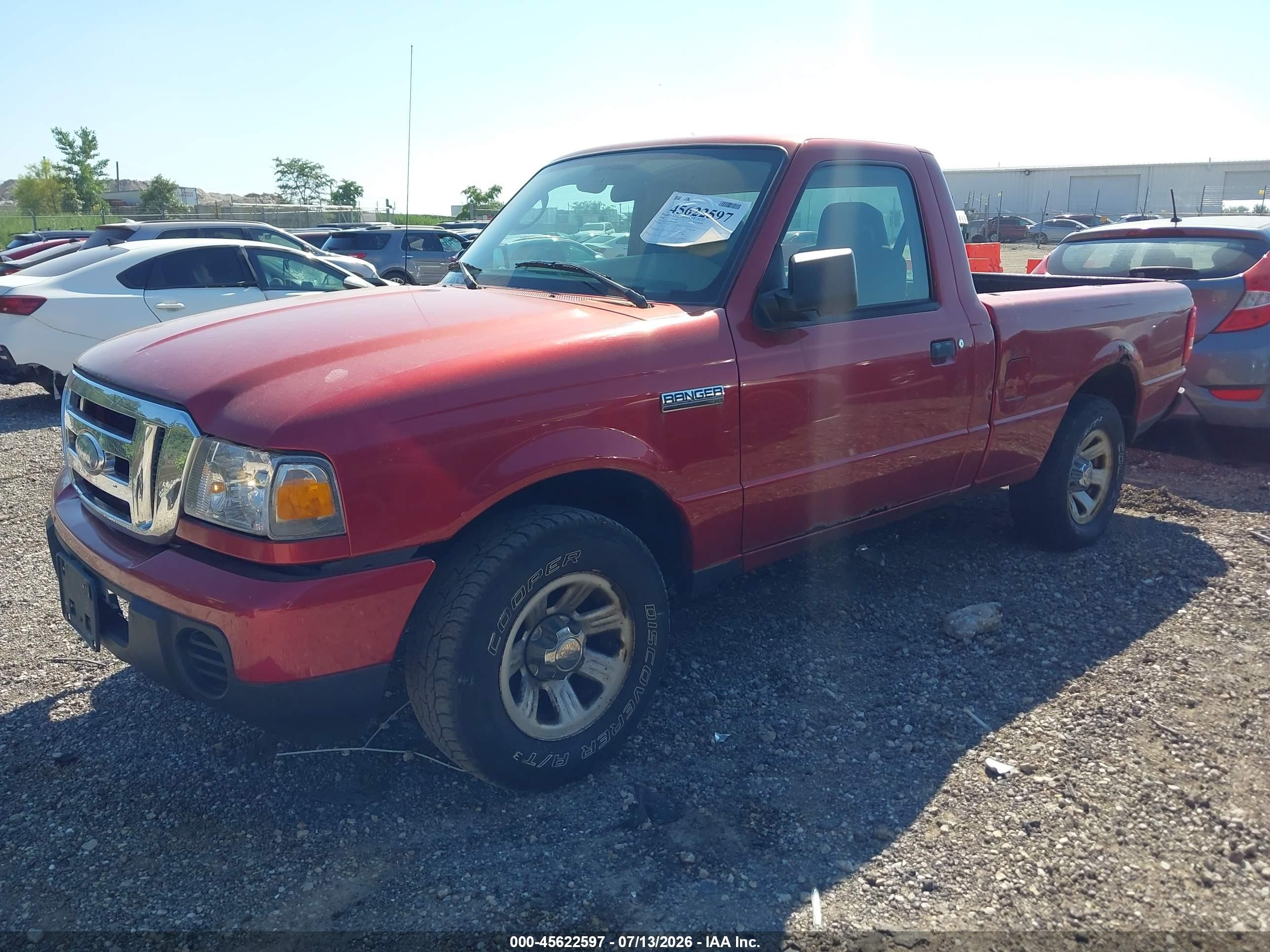 2008 Ford Ranger Xl/xlt Red vin: 1FTYR10D98PA50223