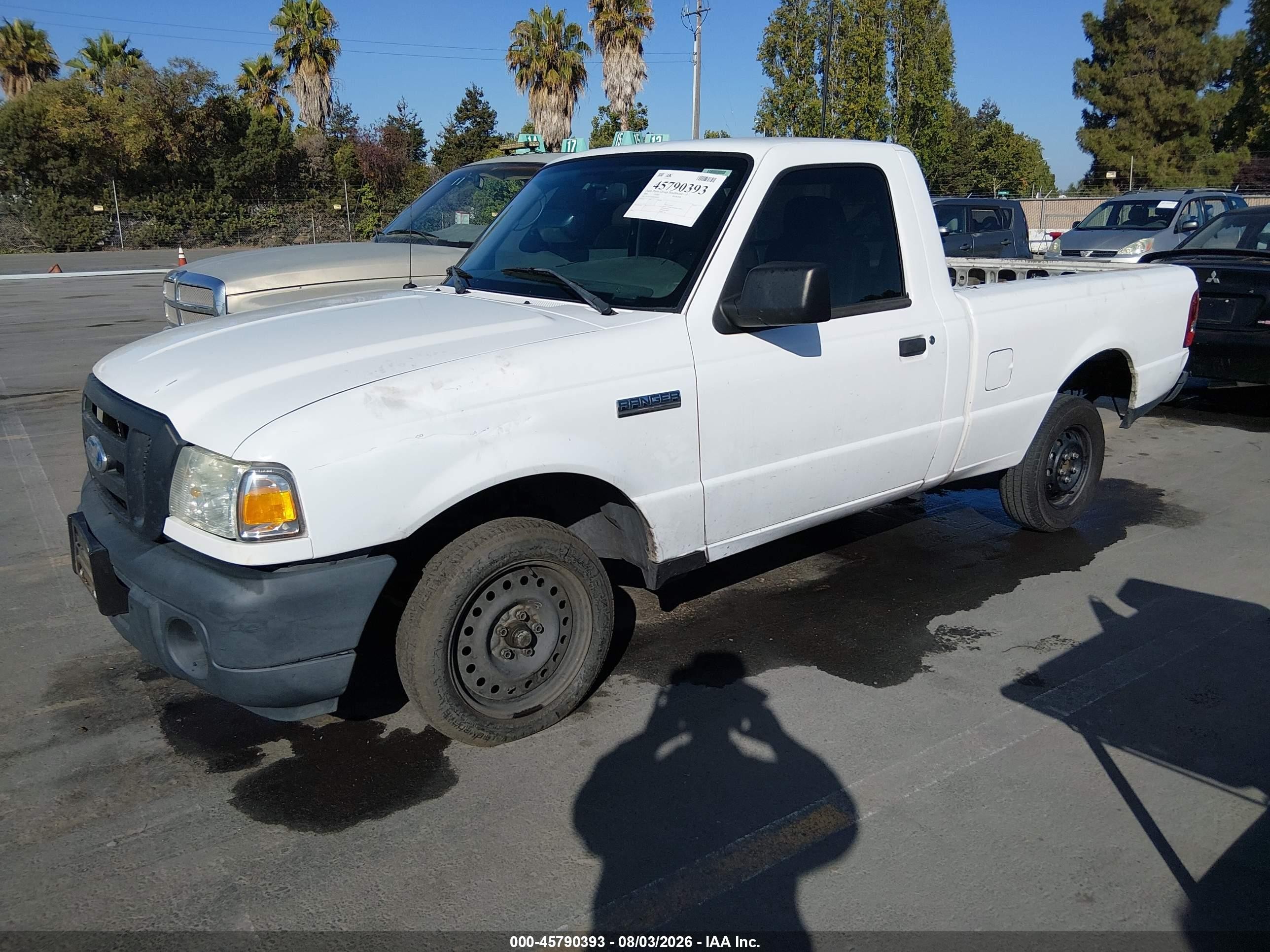 2008 Ford Ranger Xl/xlt White vin: 1FTYR10D98PA56183