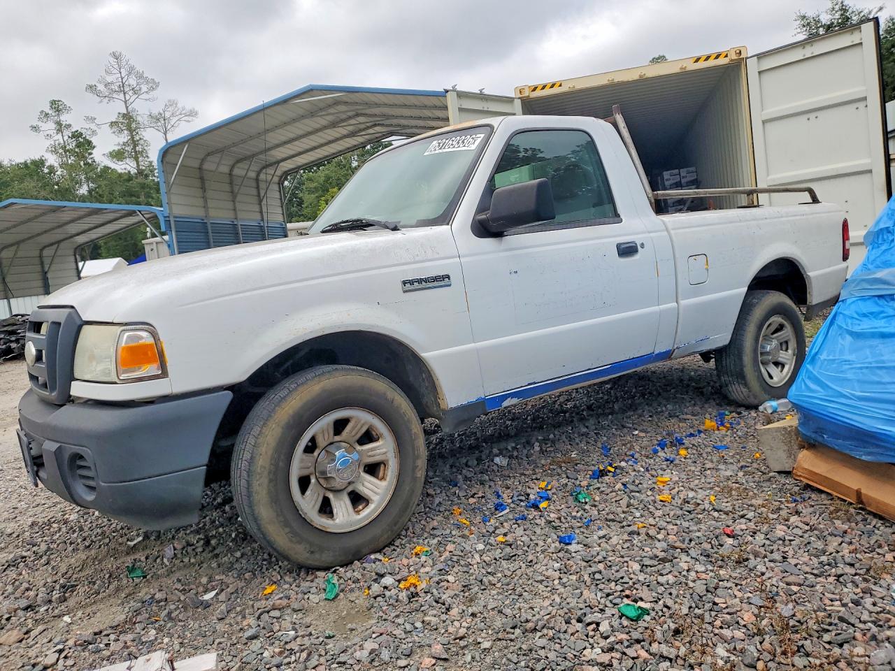 2008 Ford Ranger White vin: 1FTYR10D98PA74179