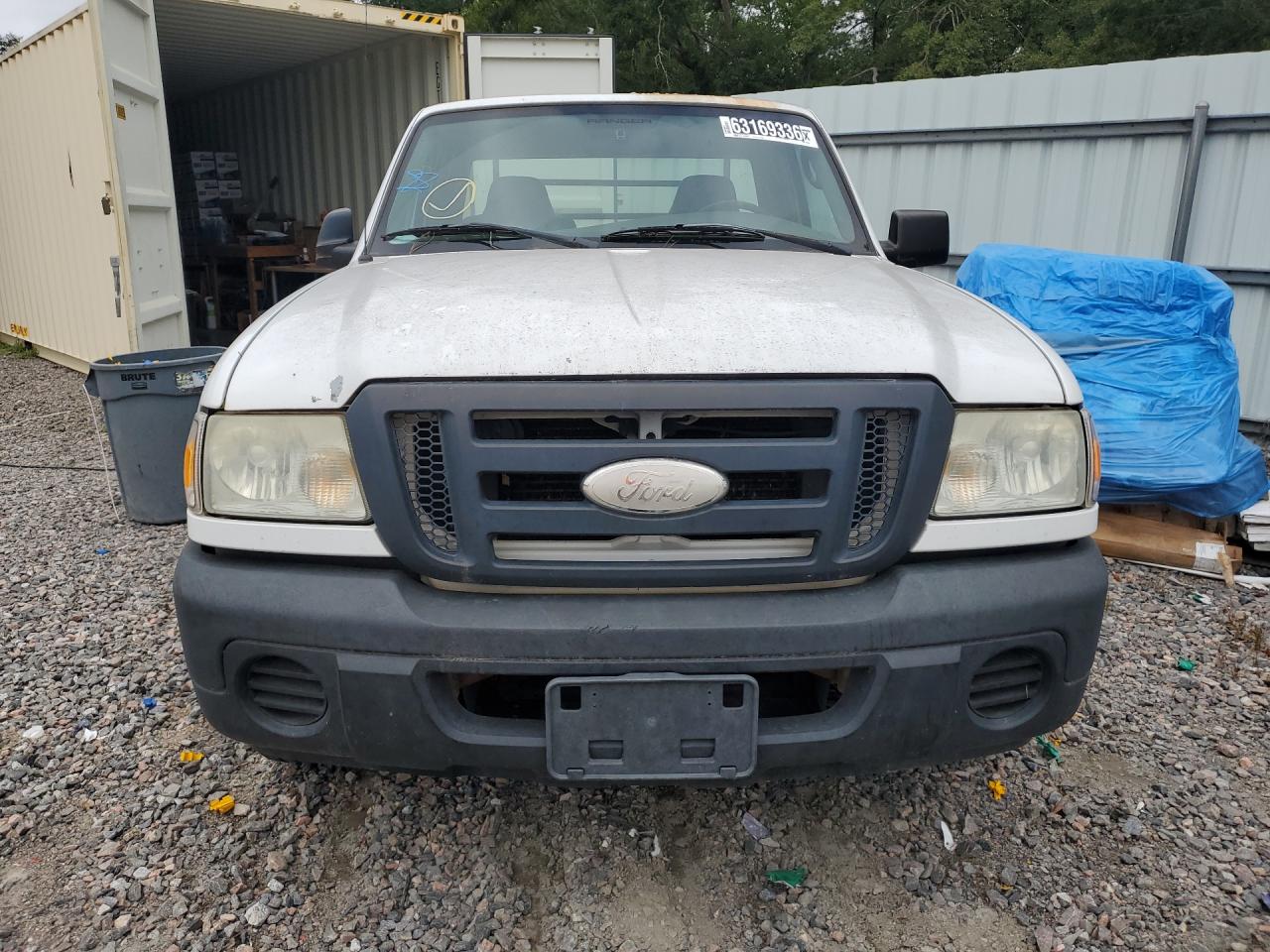 2008 Ford Ranger White vin: 1FTYR10D98PA74179 Damage: Hood, Faded, Repair Required