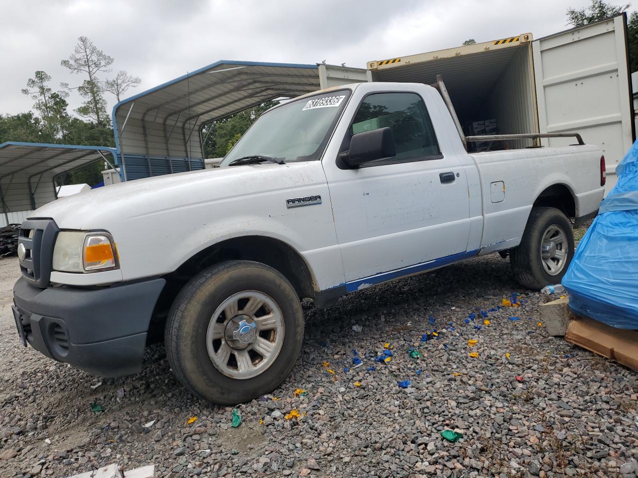 2008 Ford Ranger White vin: 1FTYR10D98PA74179 Damage: Left Front Fender, Chipped, 2