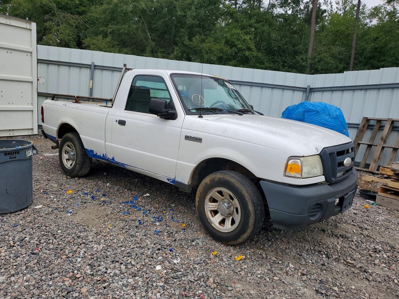 2008 Ford Ranger White vin: 1FTYR10D98PA74179