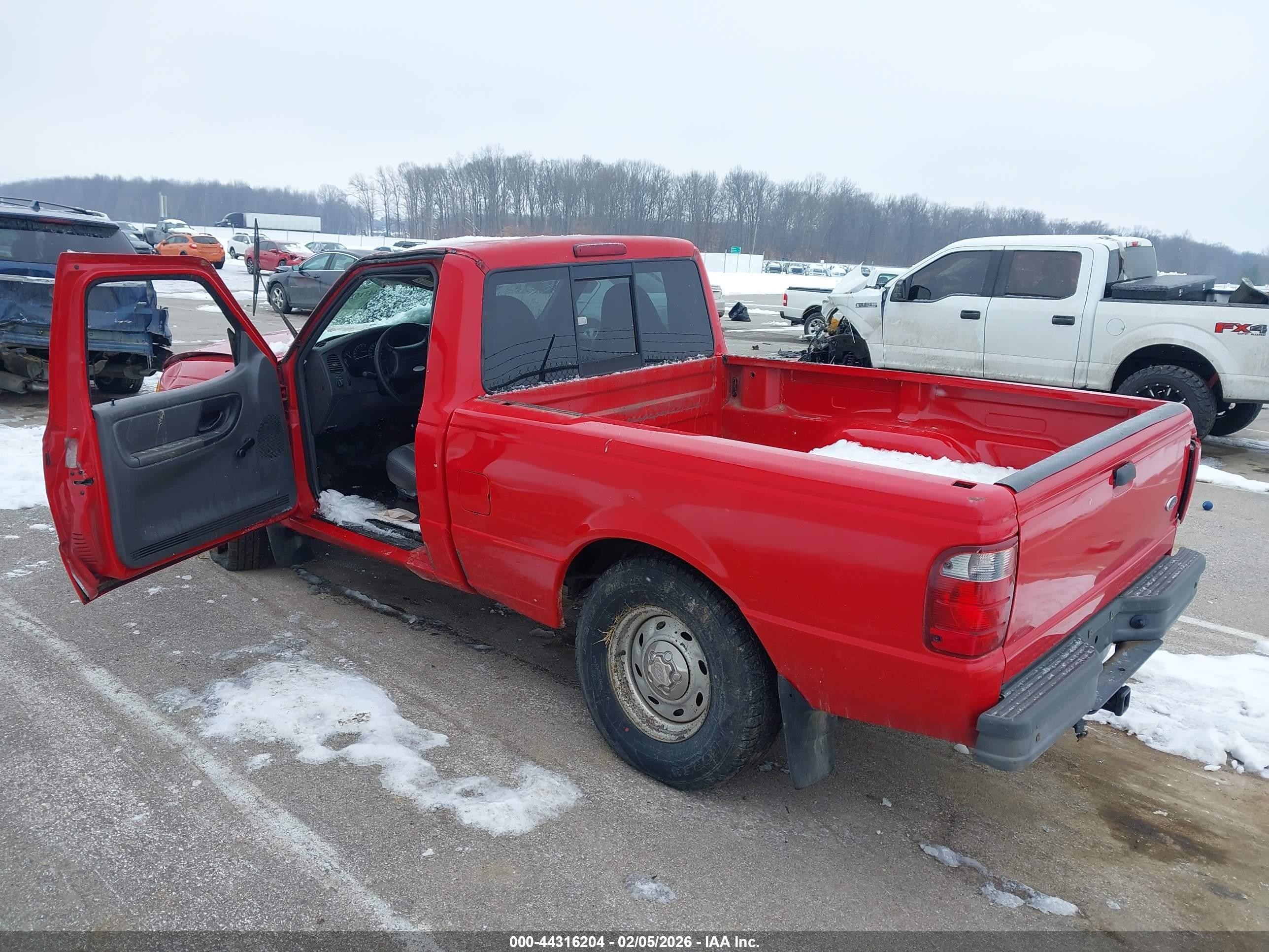 2001 Ford Ranger Xl/xlt Red vin: 1FTYR10DX1PB51437