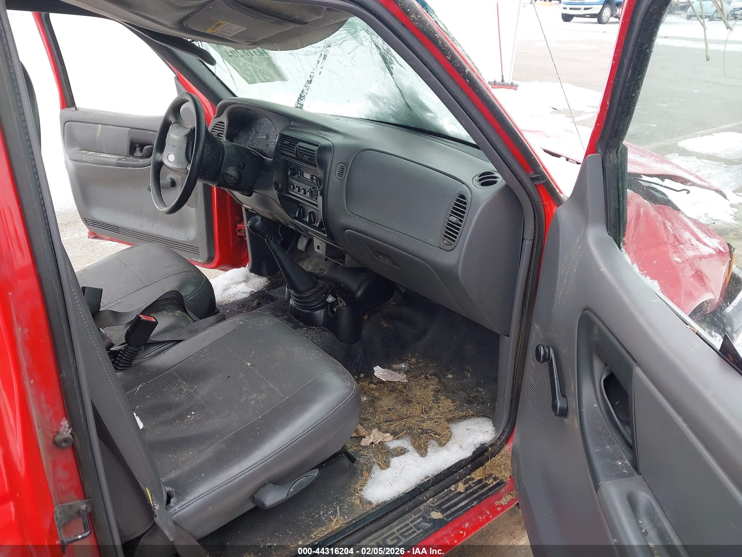 2001 Ford Ranger Xl/xlt Red vin: 1FTYR10DX1PB51437