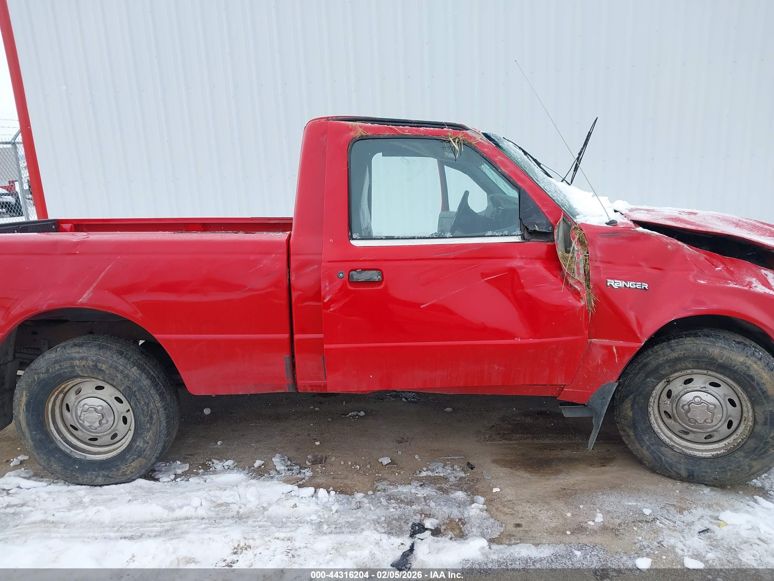 2001 Ford Ranger Xl/xlt Red vin: 1FTYR10DX1PB51437