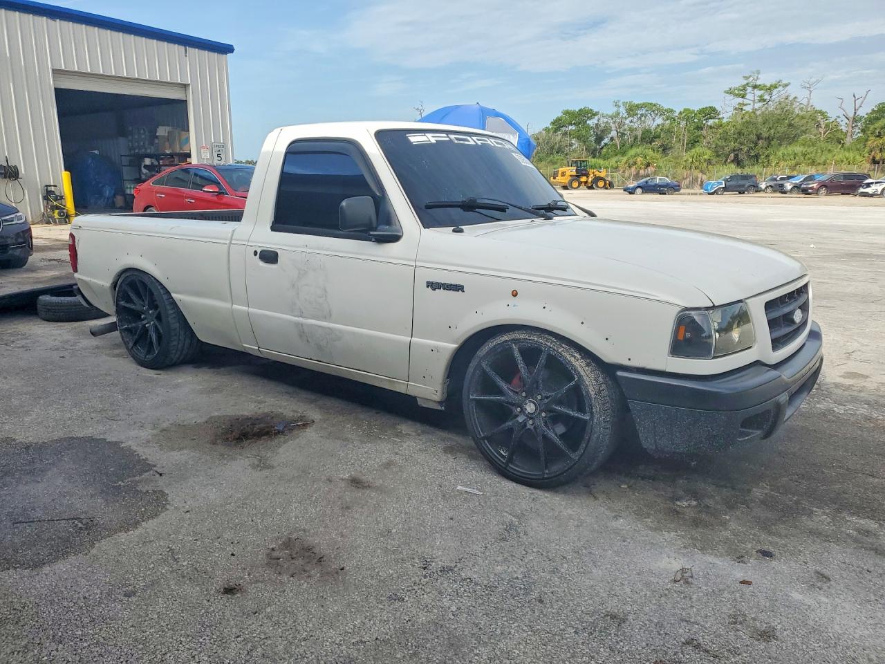 2002 Ford Ranger White vin: 1FTYR10DX2PB59068