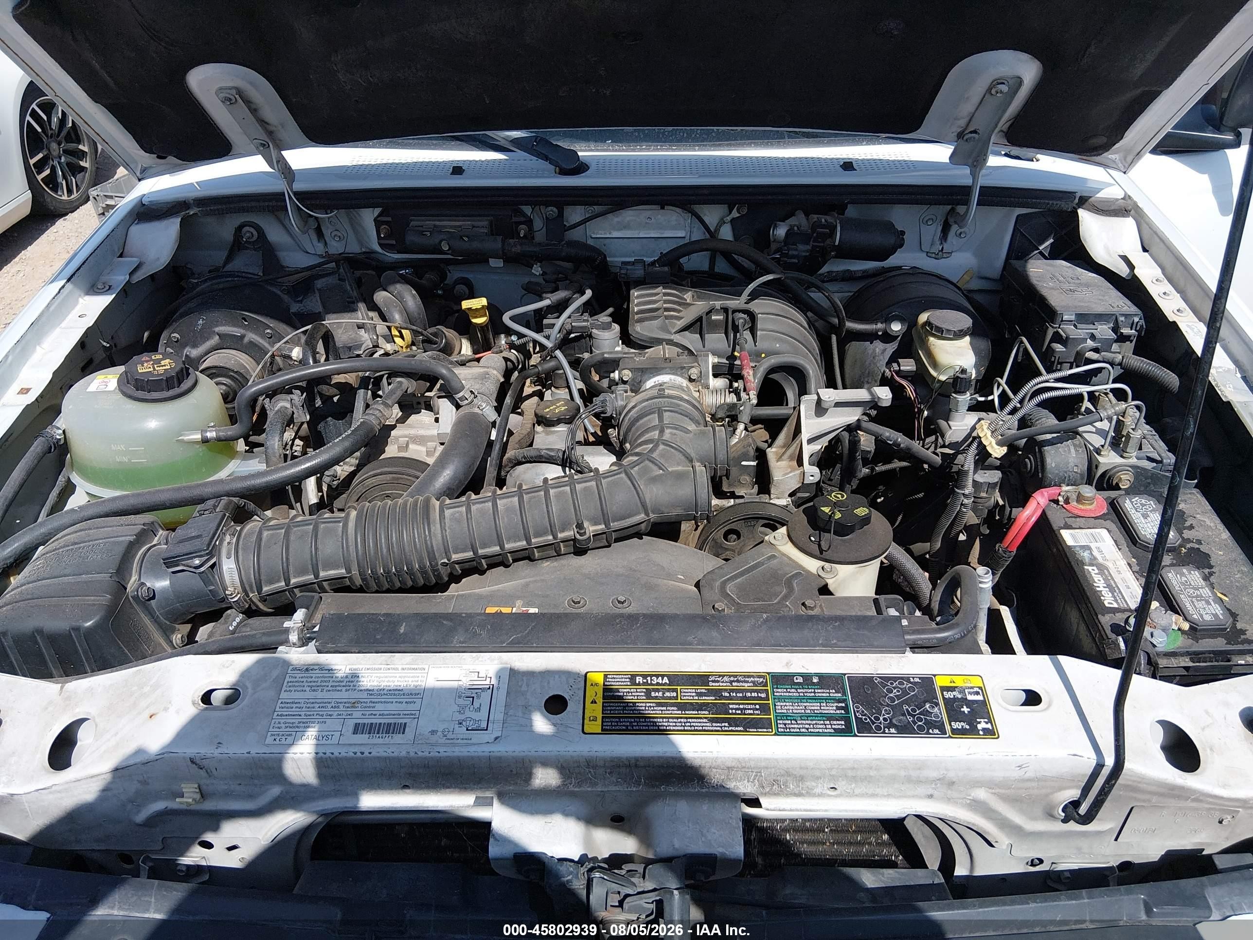 2003 Ford Ranger Xl/xlt White vin: 1FTYR10DX3PA94644
