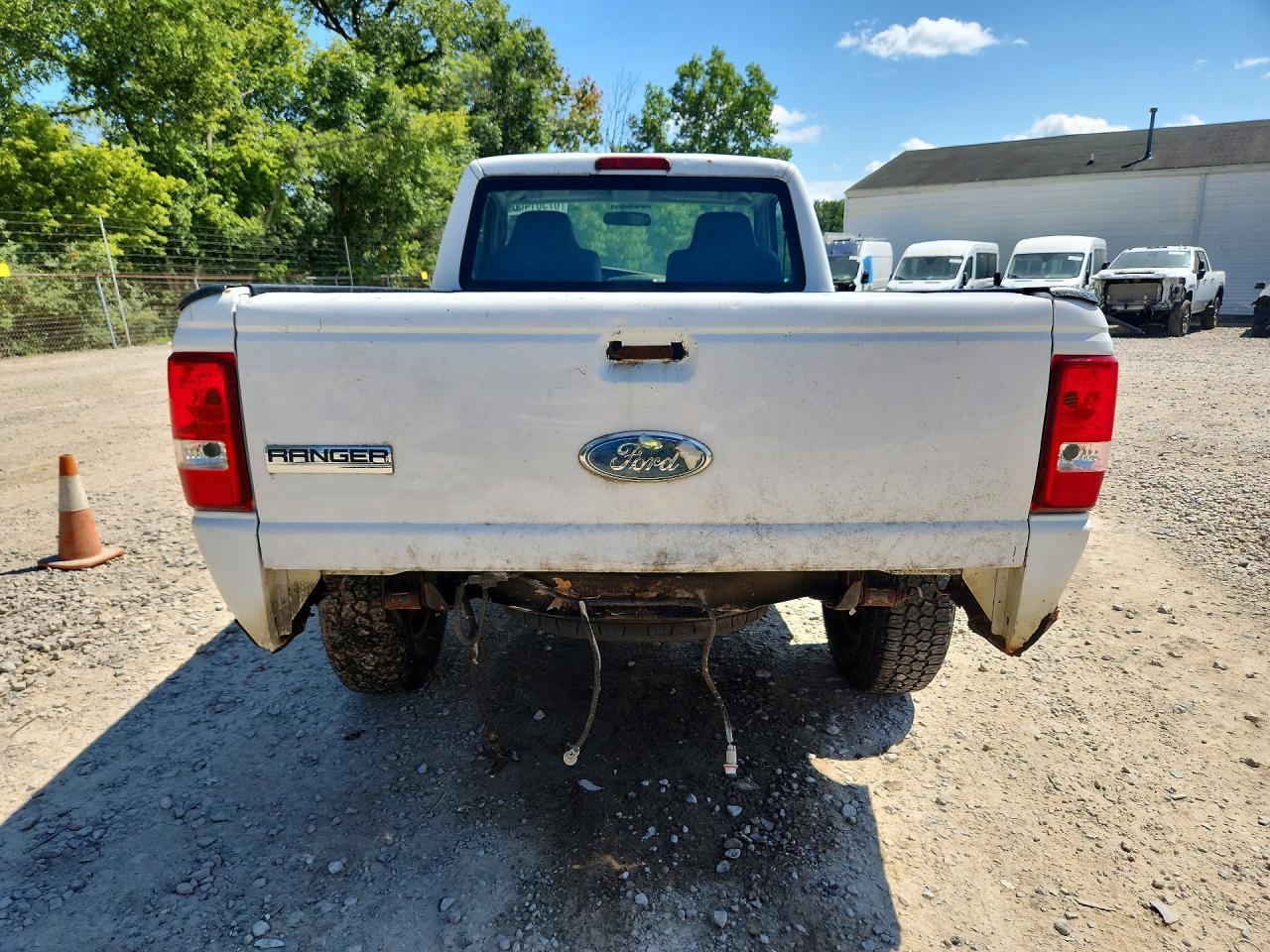 2007 Ford Ranger White vin: 1FTYR10DX7PA03880