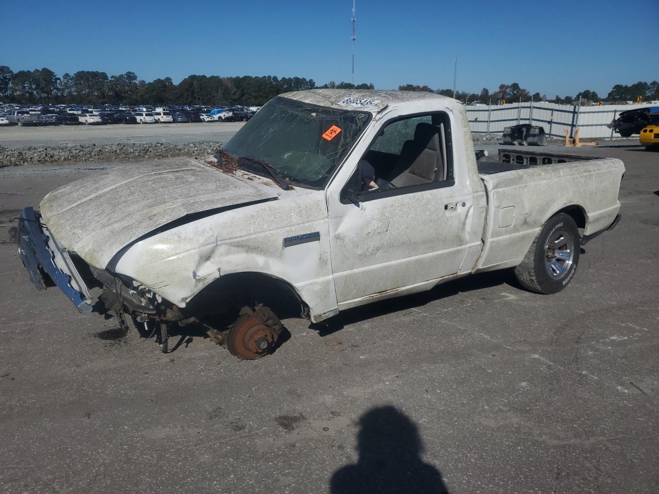 2007 Ford Ranger White vin: 1FTYR10DX7PA82676