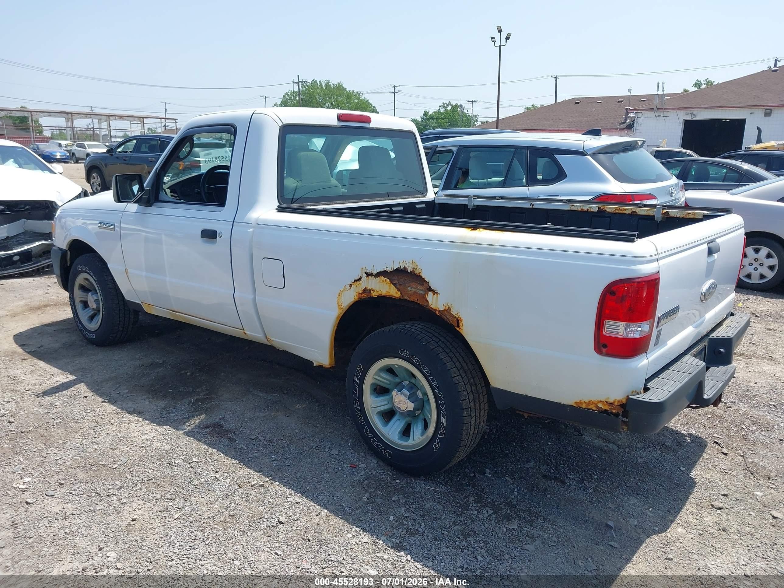 2008 Ford Ranger Xl/xlt White vin: 1FTYR10DX8PA01225