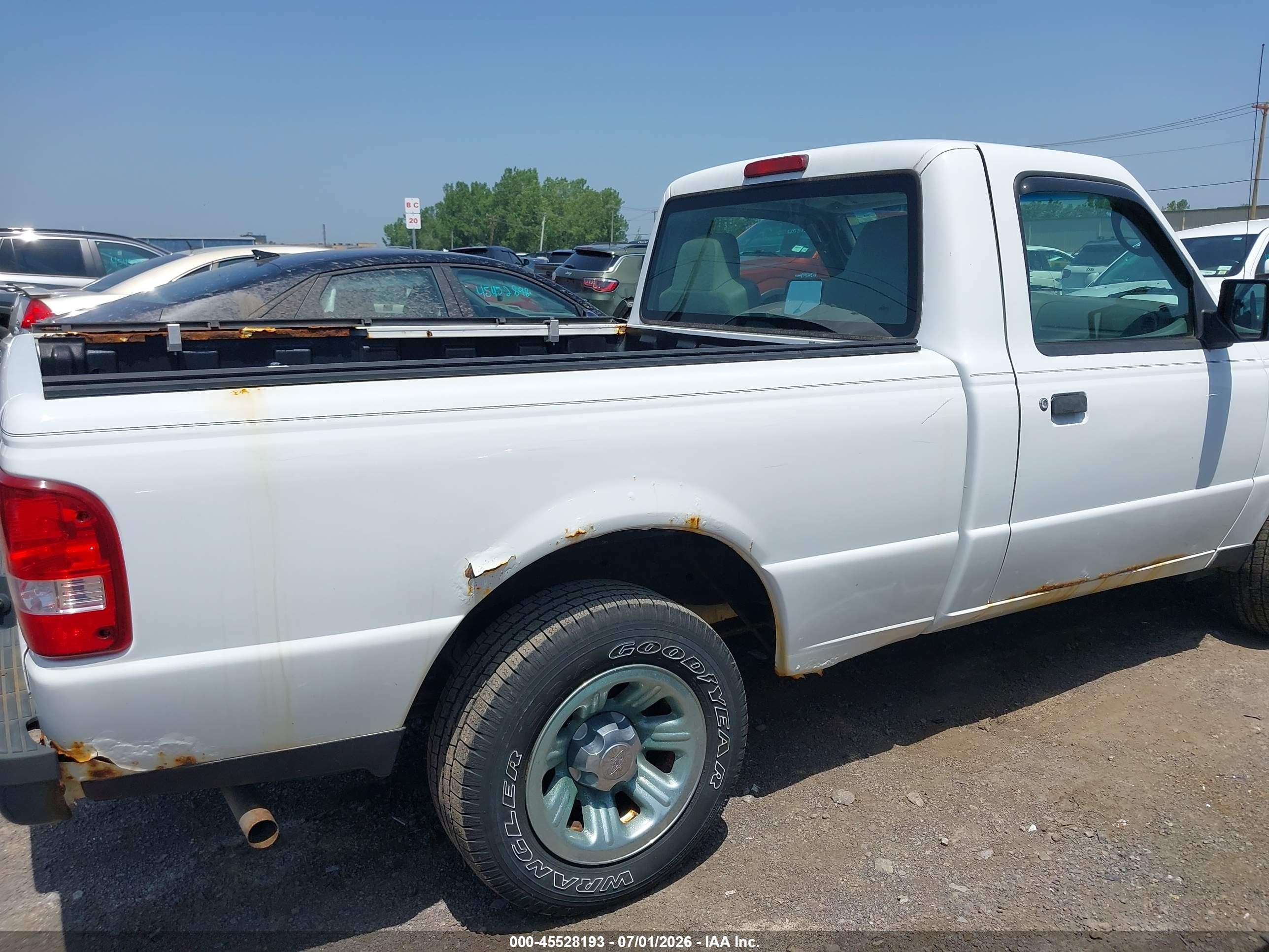2008 Ford Ranger Xl/xlt White vin: 1FTYR10DX8PA01225