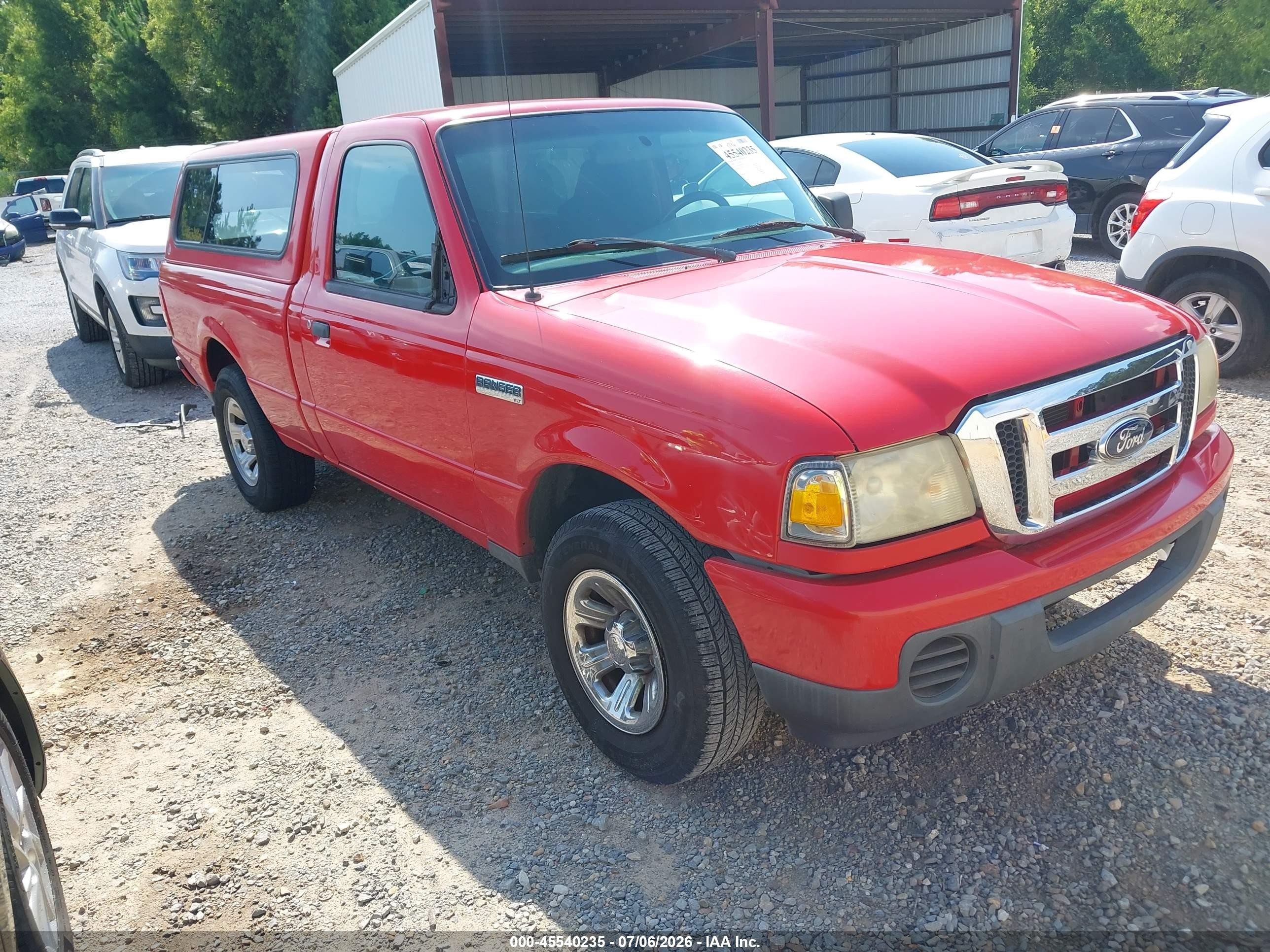 2008 Ford Ranger Xl/xlt Red vin: 1FTYR10DX8PA51932