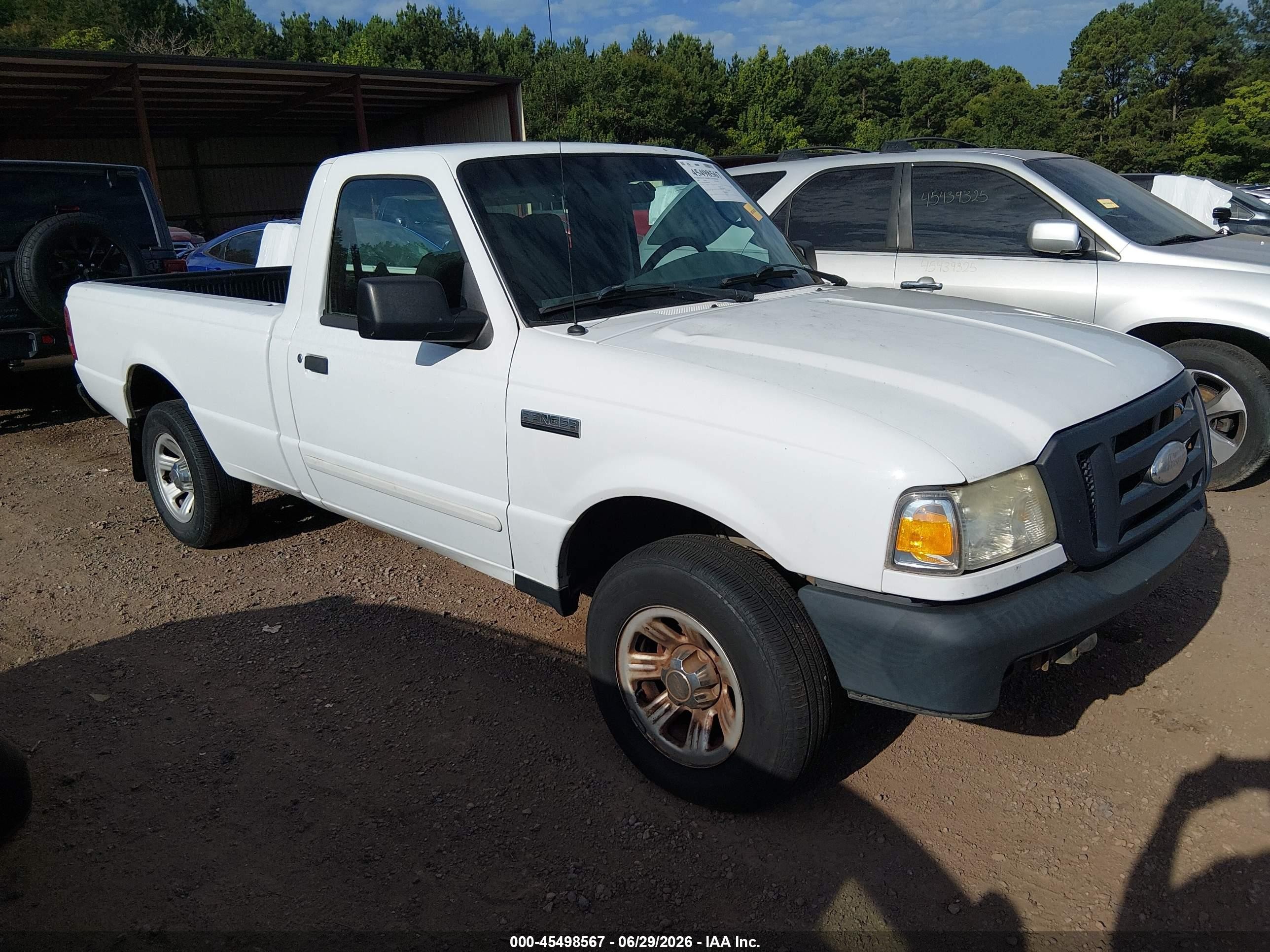 2008 Ford Ranger Xl/xlt White vin: 1FTYR10DX8PB04547