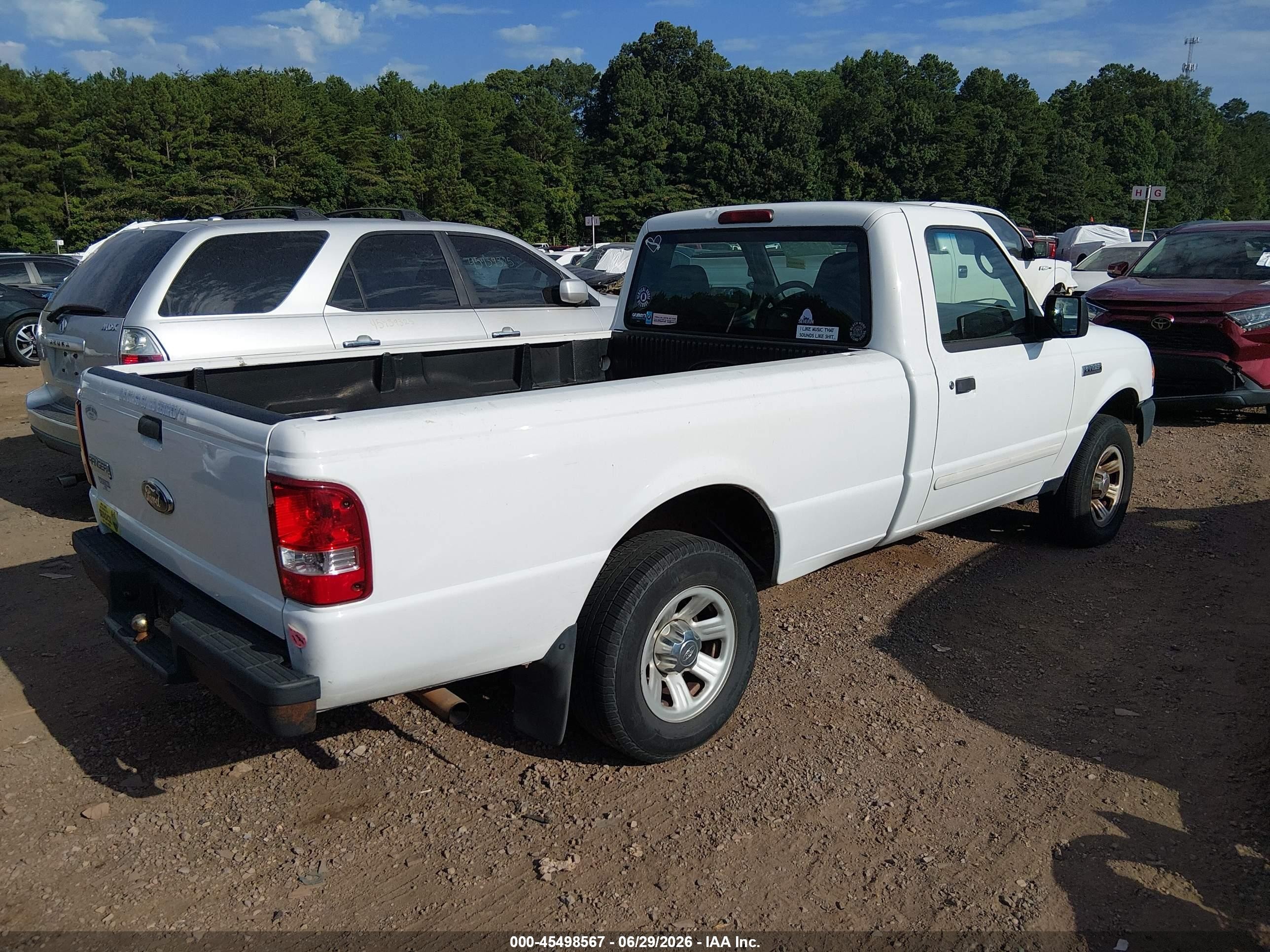 2008 Ford Ranger Xl/xlt White vin: 1FTYR10DX8PB04547