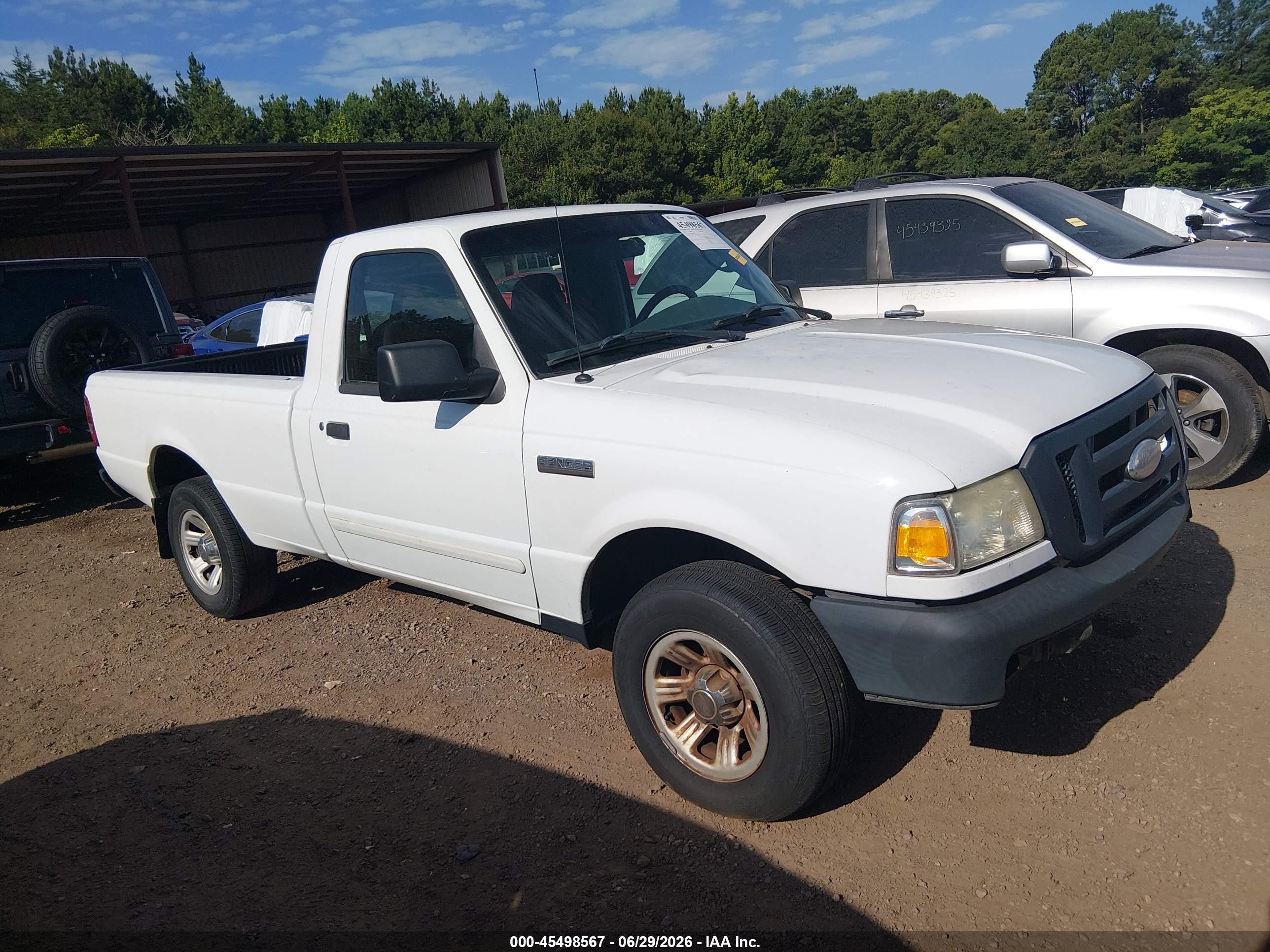 2008 Ford Ranger Xl/xlt White vin: 1FTYR10DX8PB04547