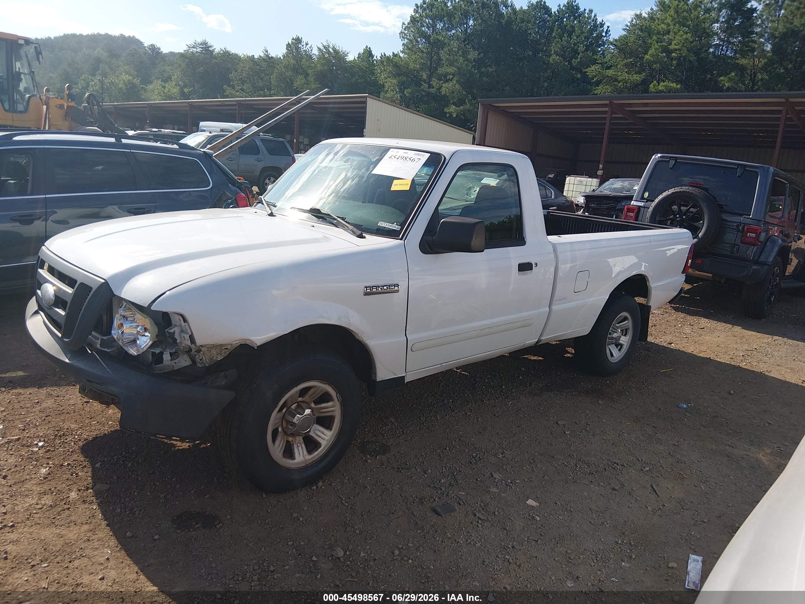 2008 Ford Ranger Xl/xlt White vin: 1FTYR10DX8PB04547