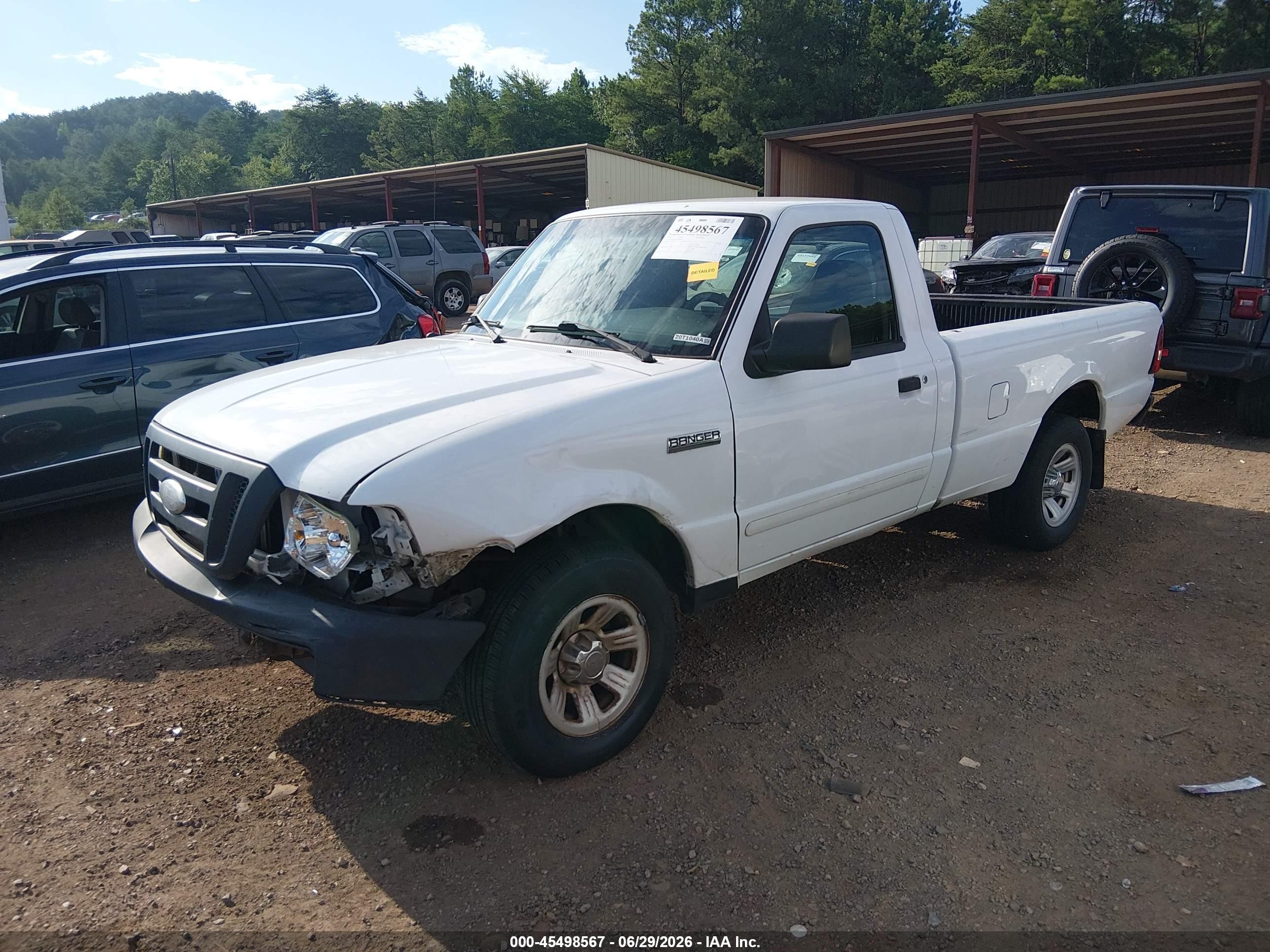 2008 Ford Ranger Xl/xlt White vin: 1FTYR10DX8PB04547