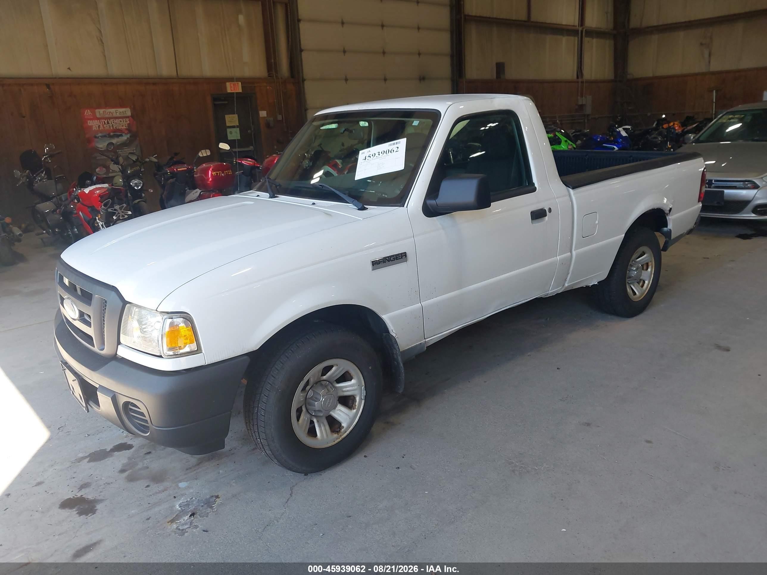 2009 Ford Ranger Sport/xl/xlt White vin: 1FTYR10DX9PA16213