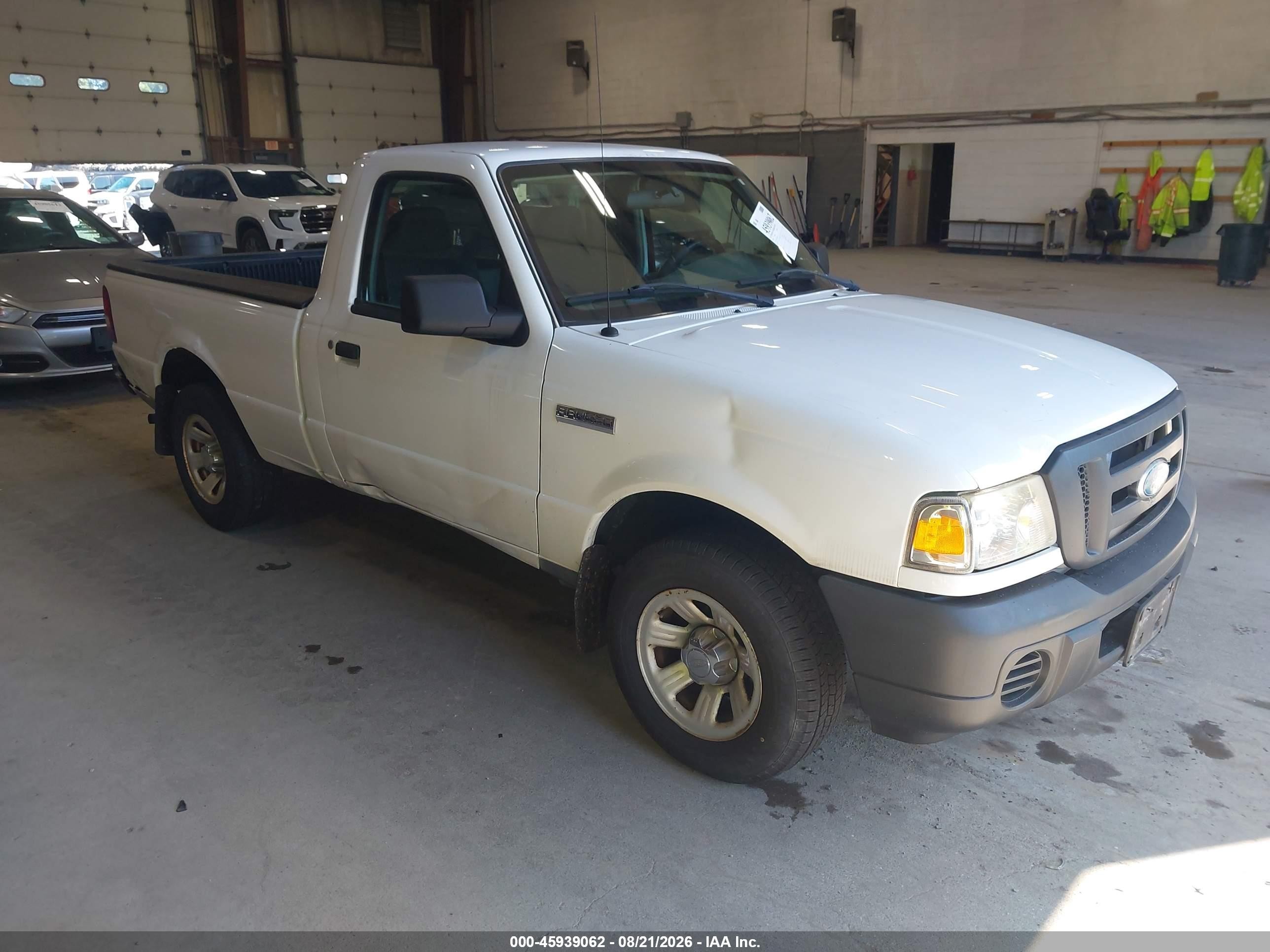 2009 Ford Ranger Sport/xl/xlt White vin: 1FTYR10DX9PA16213