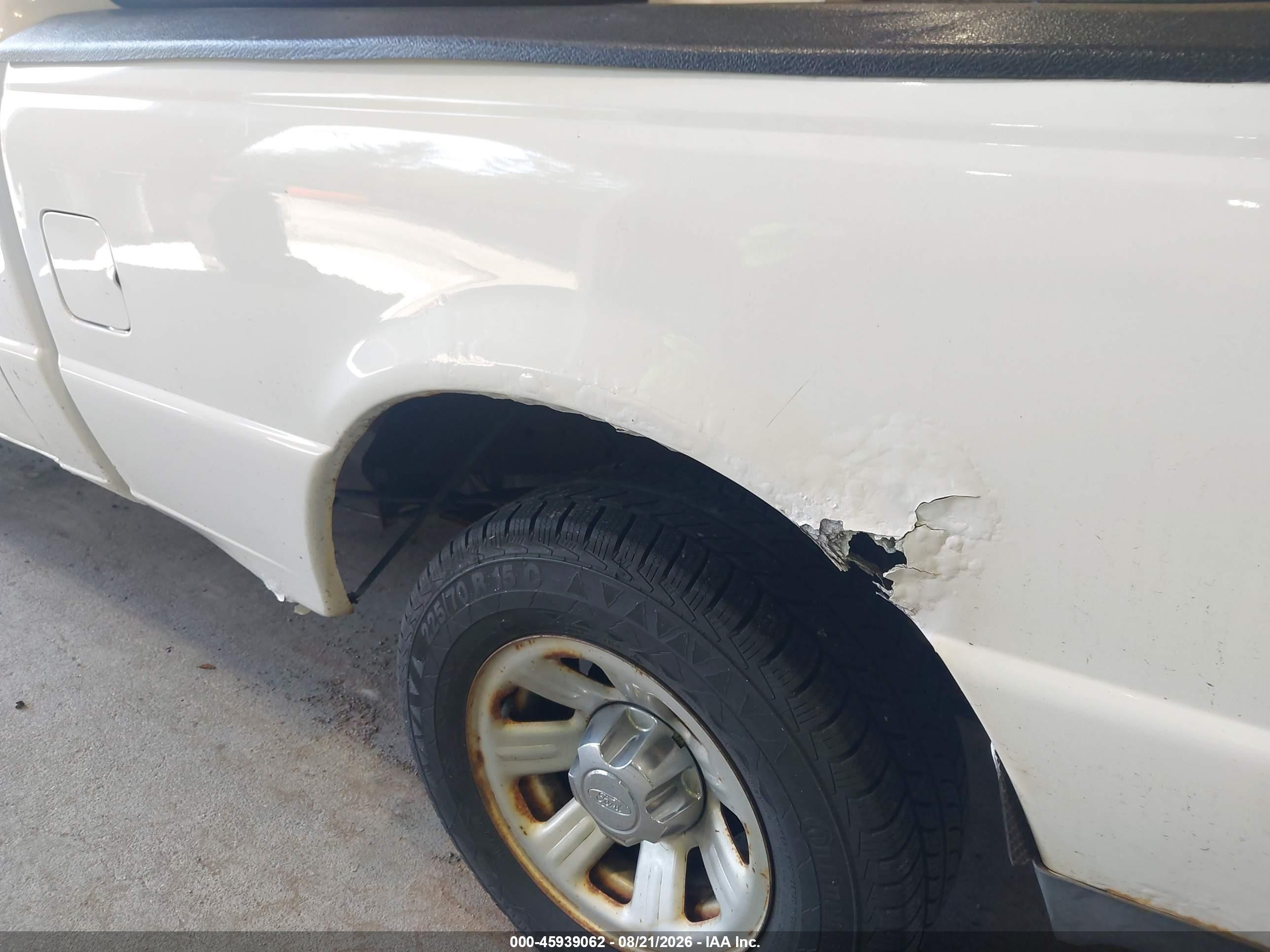 2009 Ford Ranger Sport/xl/xlt White vin: 1FTYR10DX9PA16213