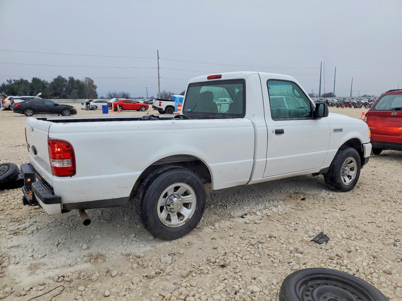 2009 Ford Ranger White vin: 1FTYR10DX9PA42939
