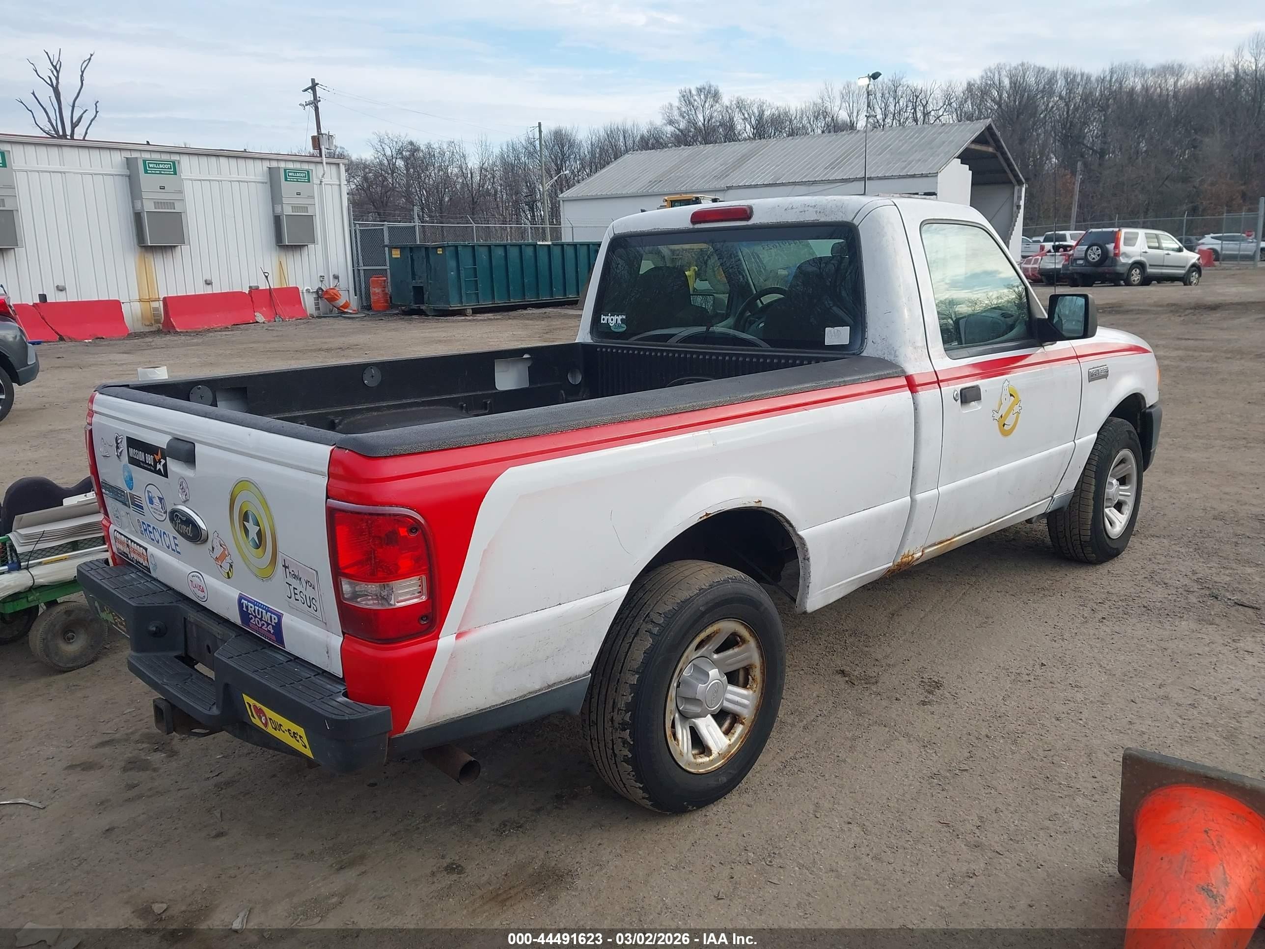 2009 Ford Ranger Sport/xl/xlt White vin: 1FTYR10DX9PA50345