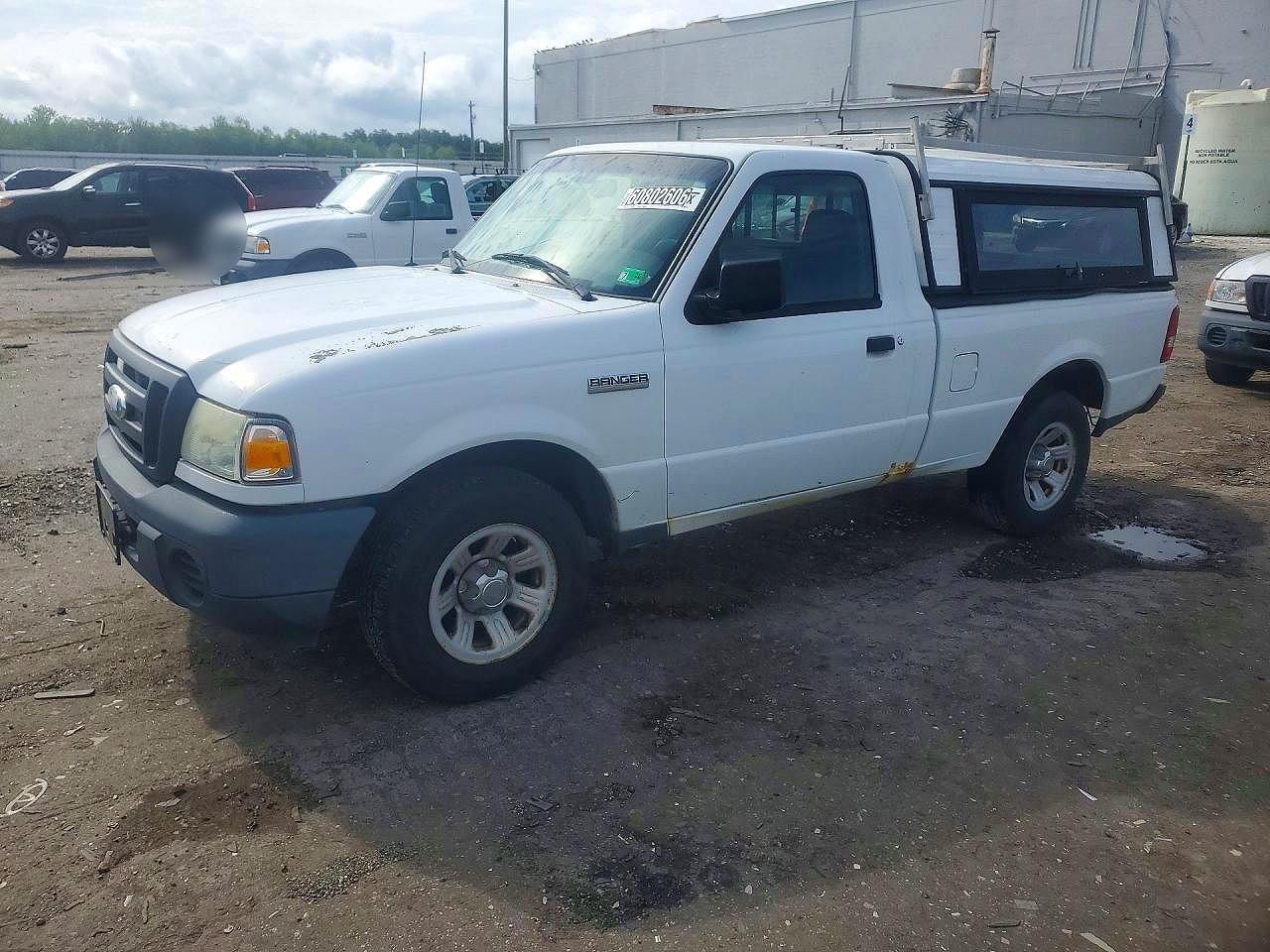 2009 Ford Ranger White vin: 1FTYR10DX9PA65279